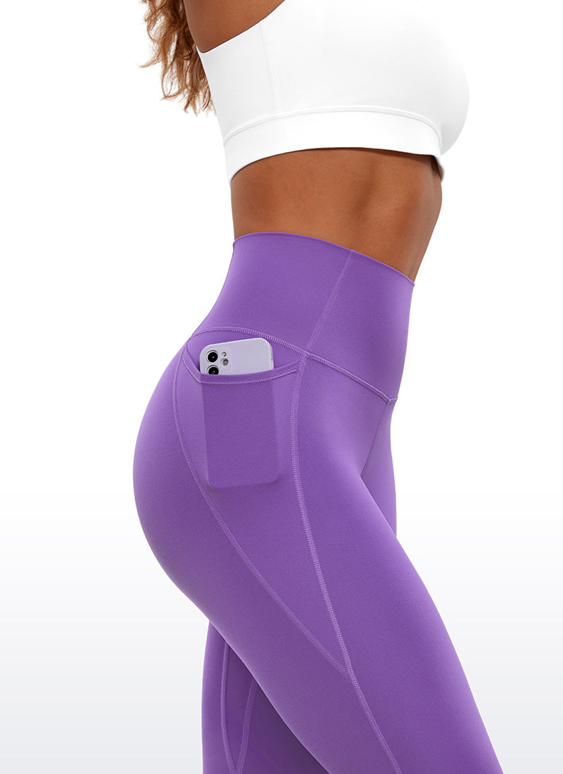 CRZ YOGA Dames Butterluxe High Waist Capri Legging met Zakken 58 cm Royal Lilac