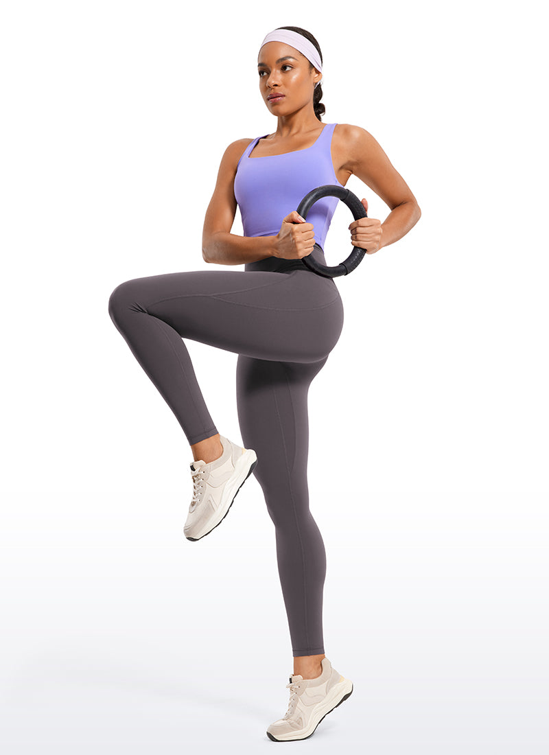 CRZ YOGA Dames Butterluxe Sportlegging met Zakken 71 cm