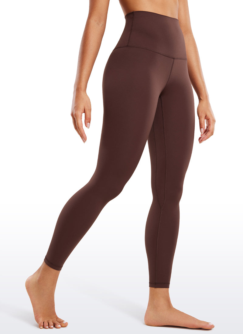 CRZ YOGA Dames Lounge Super High Rise Butterluxe Yogalegging 64 cm Taupe