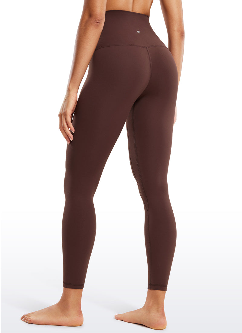 CRZ YOGA Dames Lounge Super High Rise Butterluxe Yogalegging 64 cm Taupe
