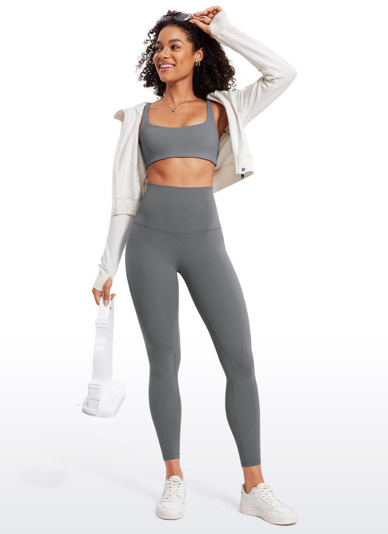 CRZ YOGA Lounge Super High Rise Butterluxe Yoga Legging voor Dames 64 cm Lava Smoke Grey