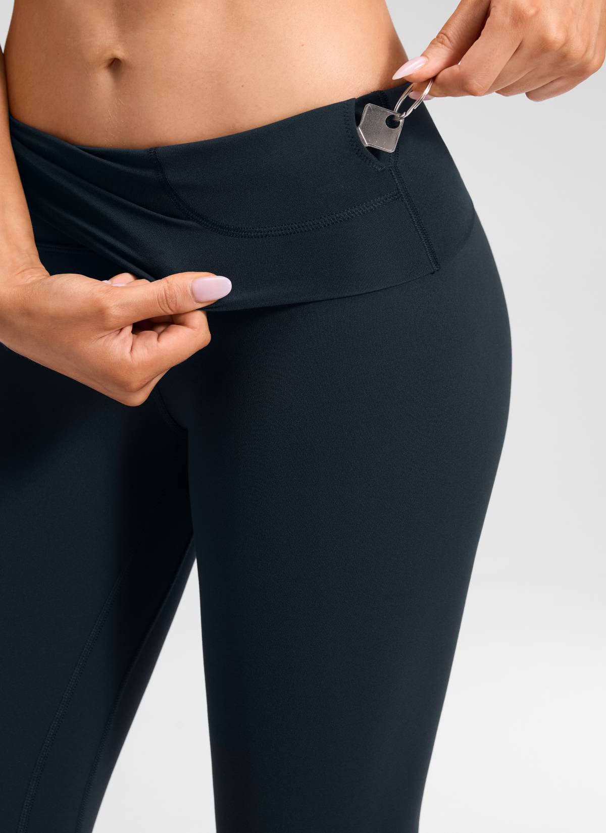 CRZ YOGA Women's Lounge Super High Rise Butterluxe Yoga Leggings 25'' True Navy