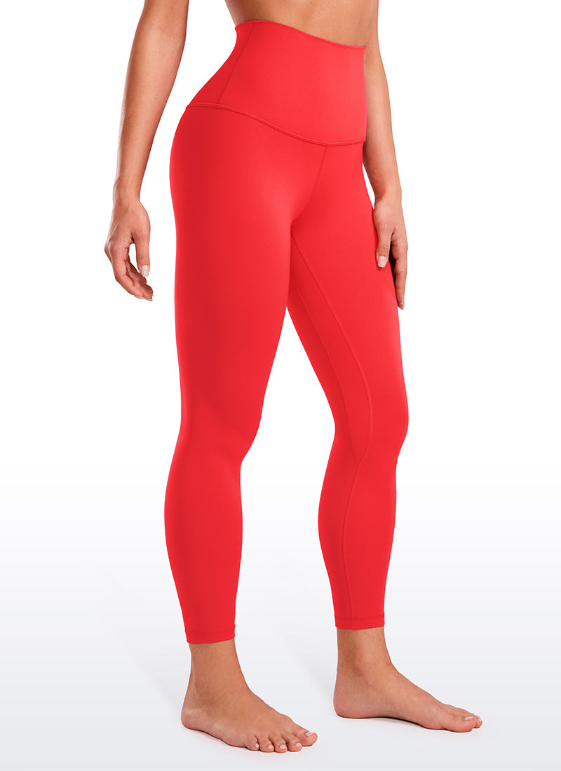 CRZ YOGA Dames Lounge Super Hoge Taille Butterluxe Yoga Legging 64 cm Dieprood