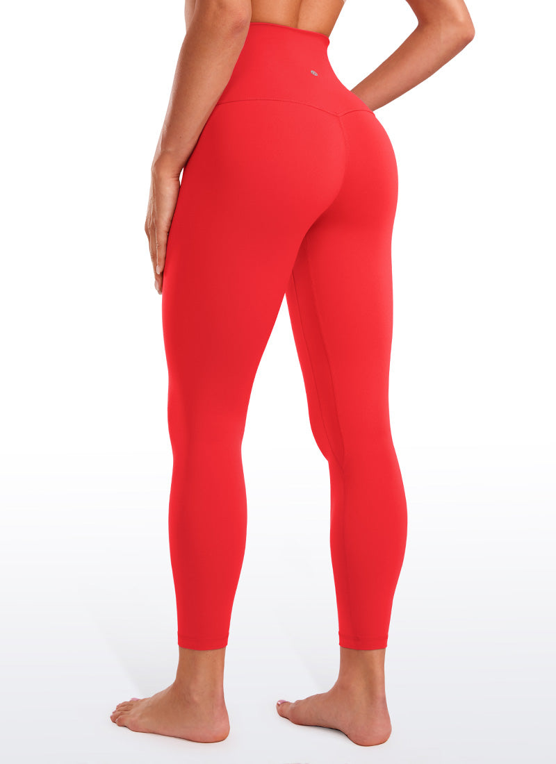 CRZ YOGA Dames Lounge Super Hoge Taille Butterluxe Yoga Legging 64 cm Dieprood