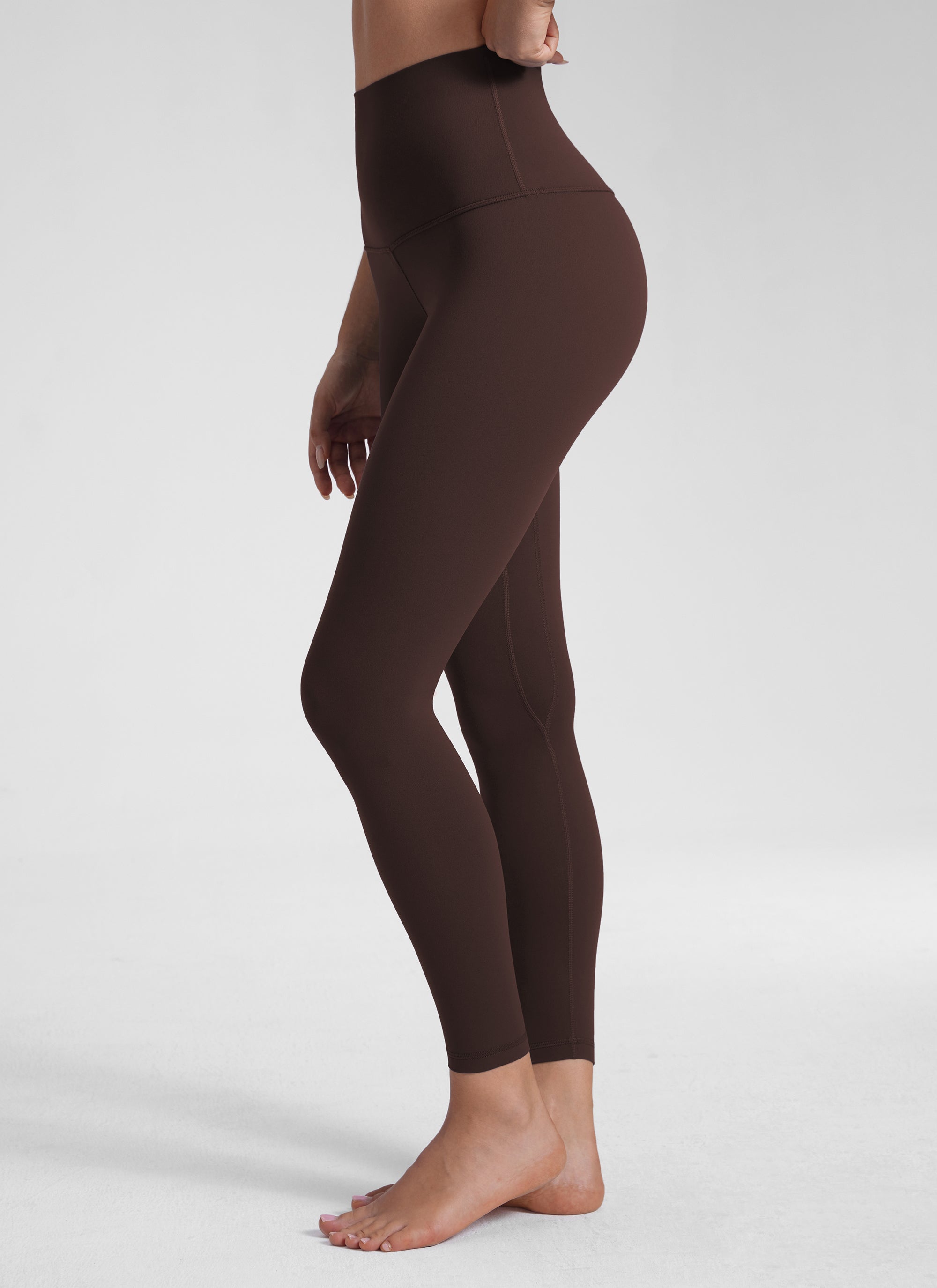 CRZ YOGA Legging de yoga Butterluxe taille très haute pour femme 64 cm Hot Fudge Brown