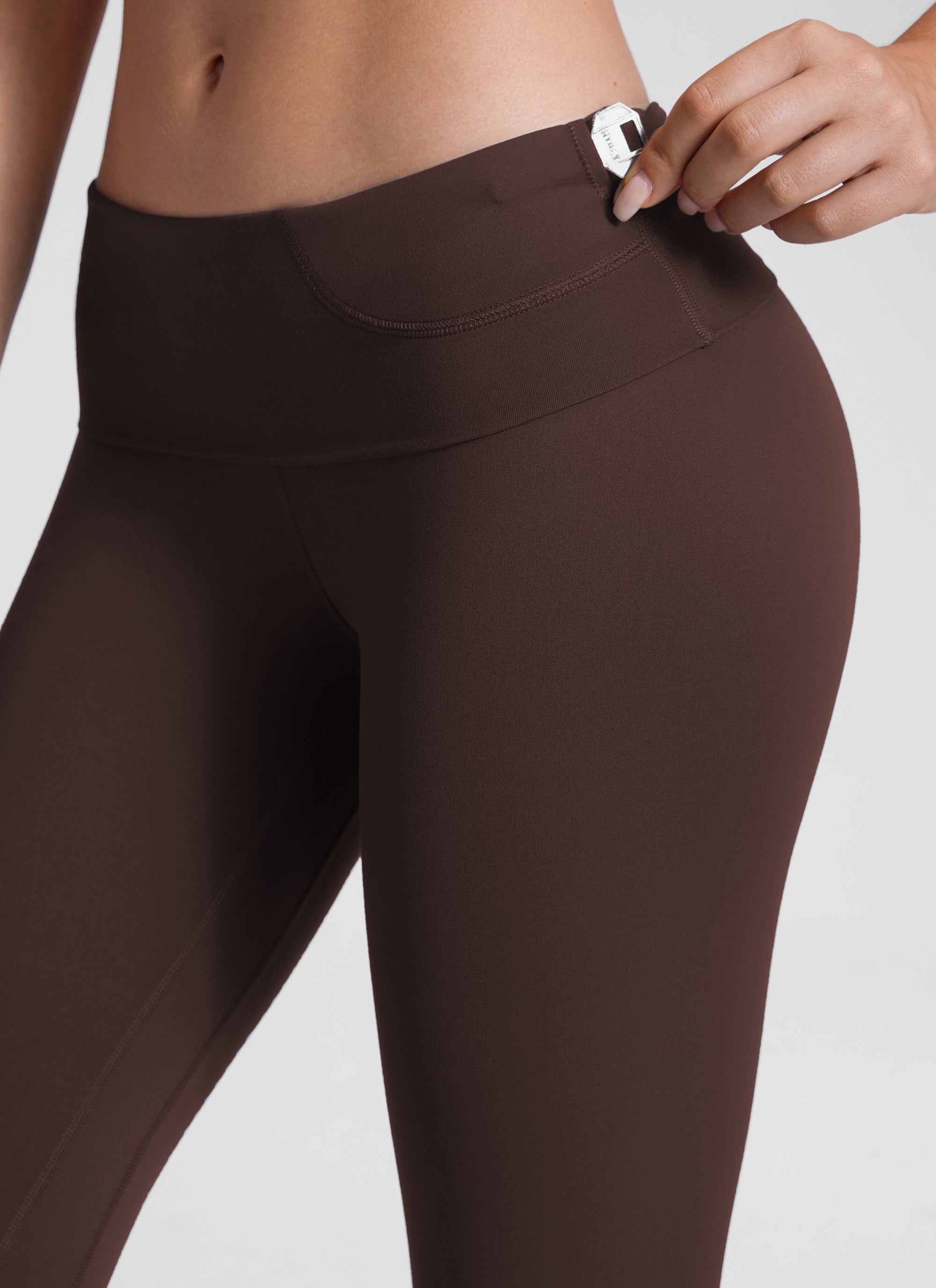 CRZ YOGA Legging de yoga Butterluxe taille très haute pour femme 64 cm Hot Fudge Brown