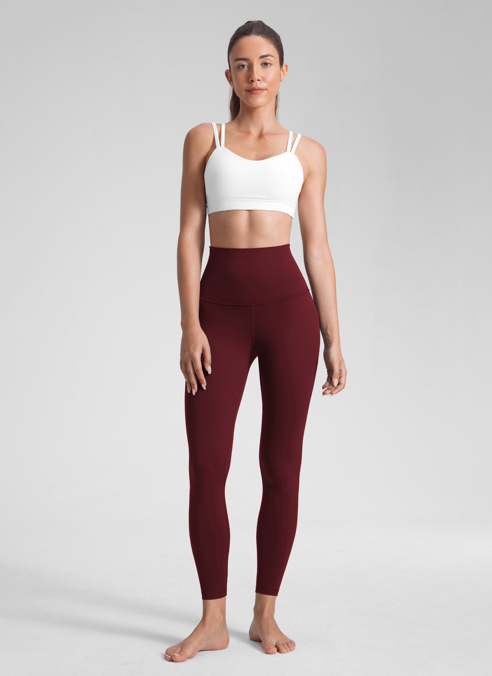 CRZ YOGA Dames Lounge Super High Rise Butterluxe Yoga Leggings 64 cm Red Merlot