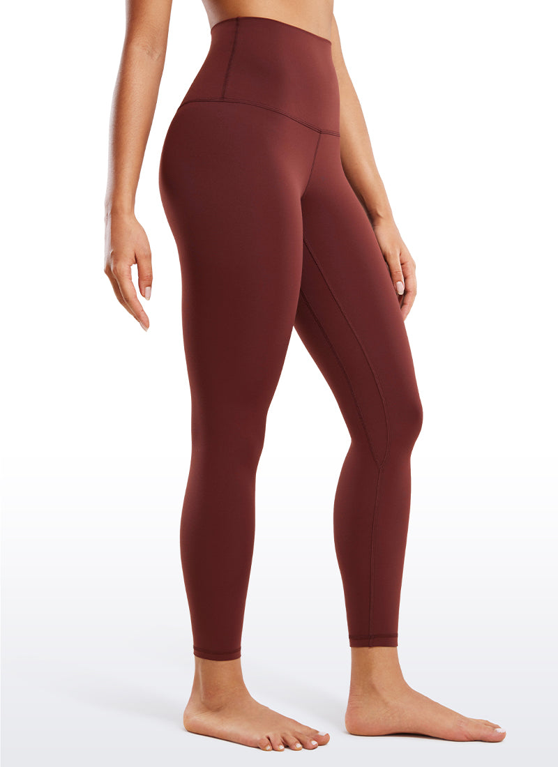 CRZ YOGA Dames Lounge Super hoge taille Butterluxe Yogalegging 64 cm Noctilucence Rood