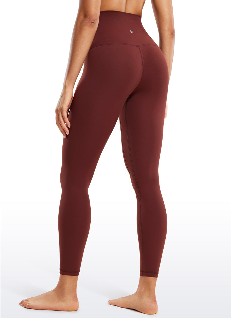 CRZ YOGA Dames Lounge Super hoge taille Butterluxe Yogalegging 64 cm Noctilucence Rood