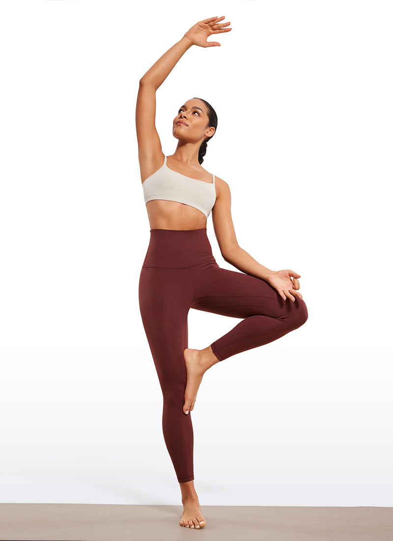 CRZ YOGA Dames Lounge Super hoge taille Butterluxe Yogalegging 64 cm Noctilucence Rood