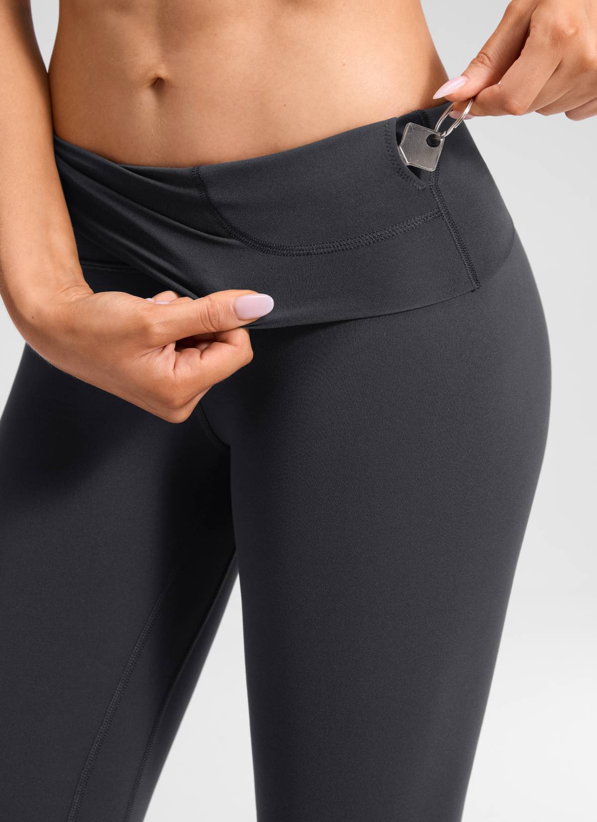 CRZ YOGA Legging de yoga Butterluxe taille très haute pour femme 64 cm Mysterious Grey