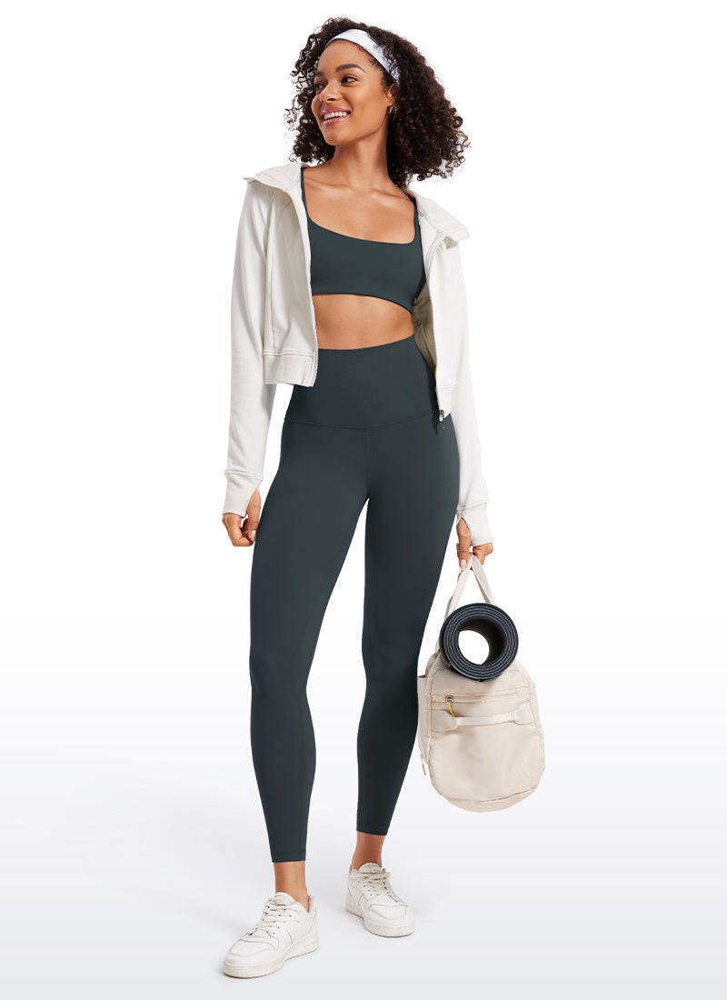 CRZ YOGA Dames Lounge Super High Rise Butterluxe Yogalegging 64 cm Dark Green