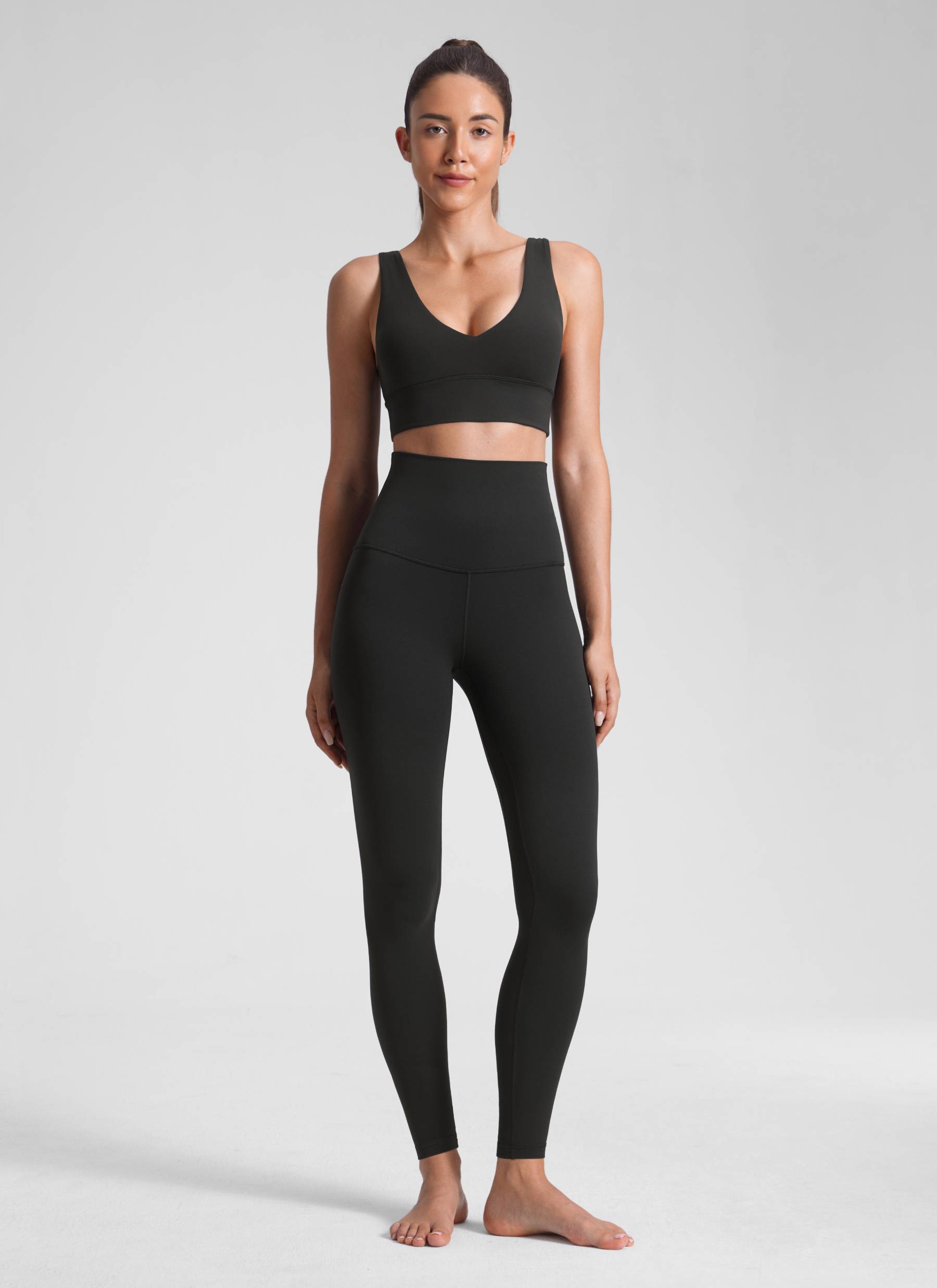 CRZ YOGA Damen Yoga-Leggings mit superhohem Bund und Butterluxe-Design, 71 cm, Schwarz