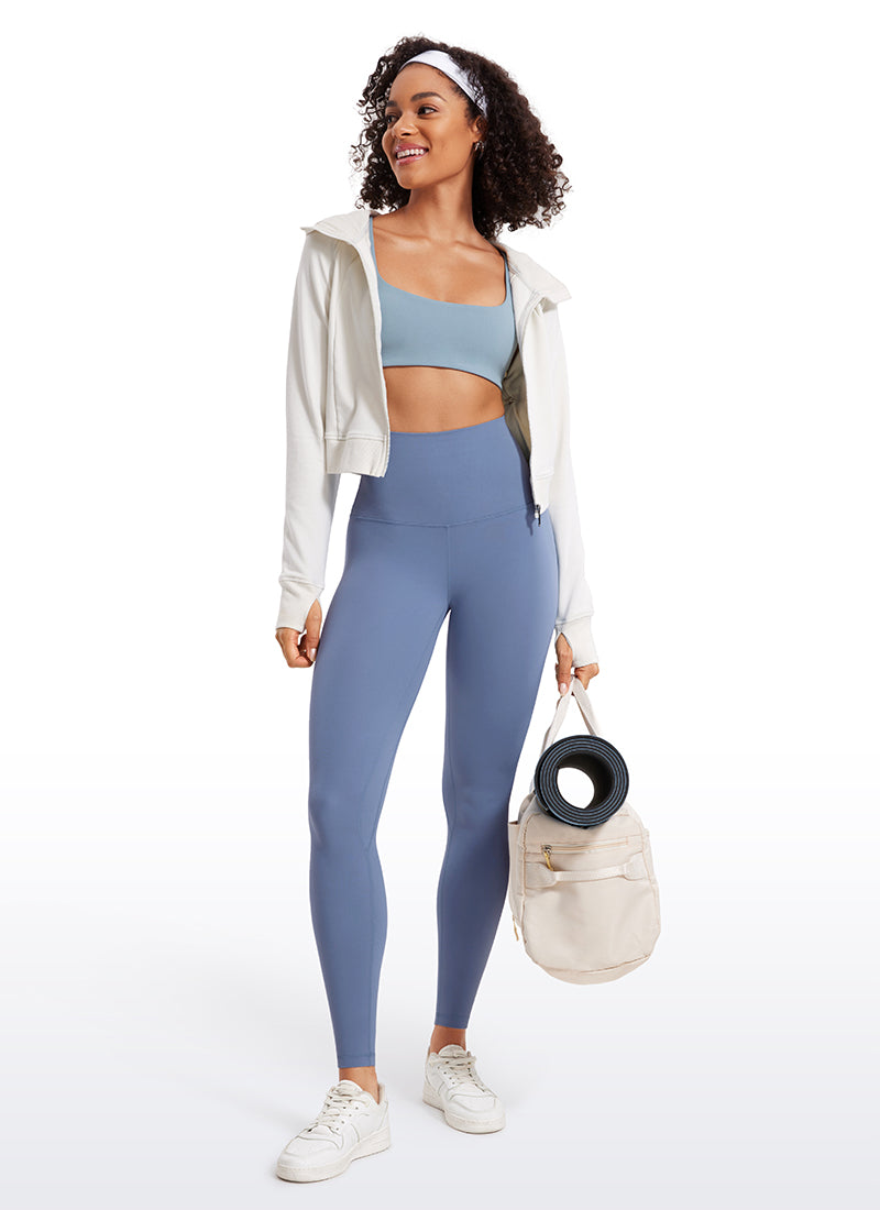 CRZ YOGA Dames Yoga Superhoge Taille Butterluxe Yoga Legging 71 cm Oasis Blue