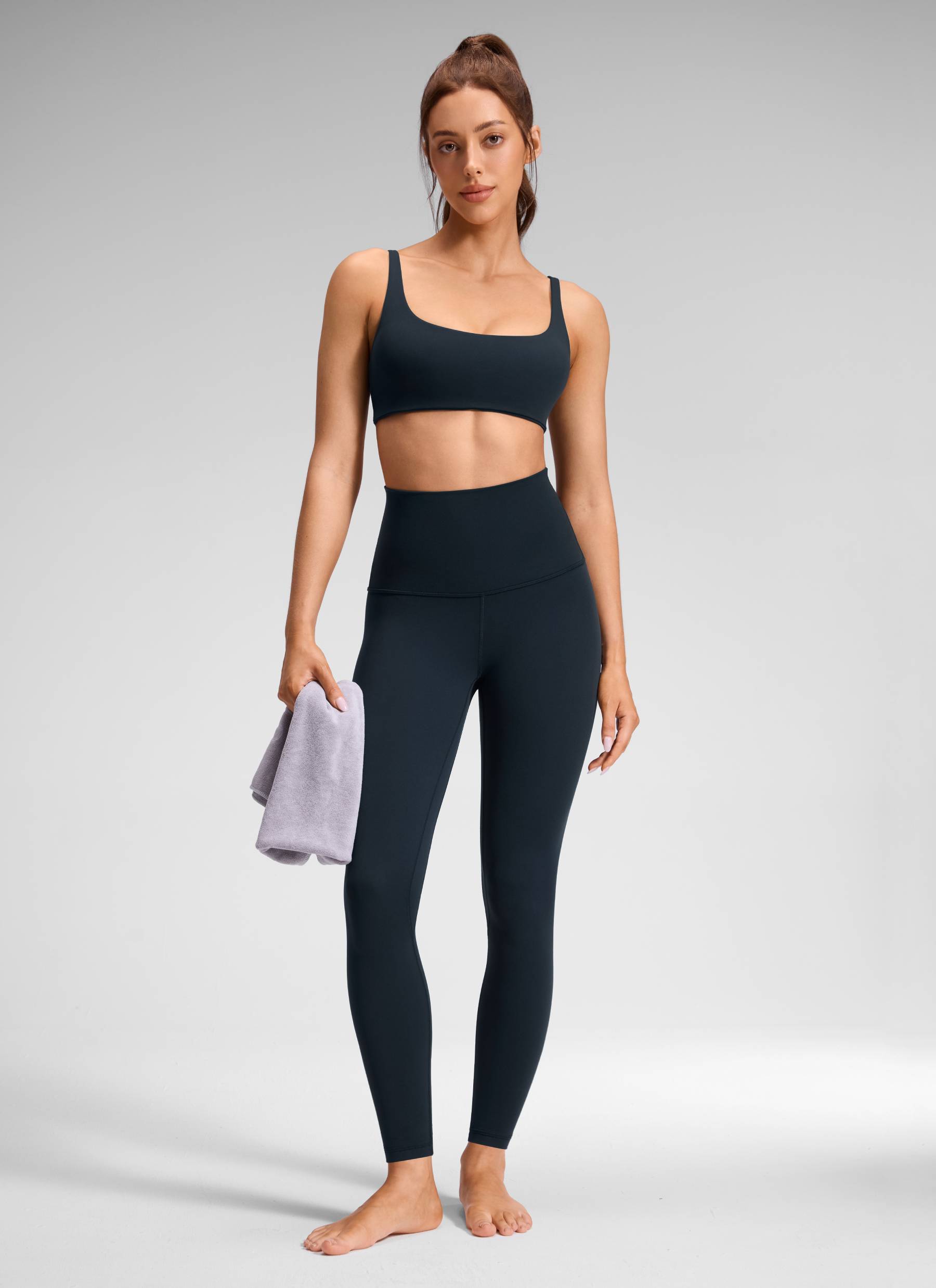 CRZ YOGA Damen Yoga-Leggings mit superhohem Bund und Butterluxe-Design, 71 cm, True Navy