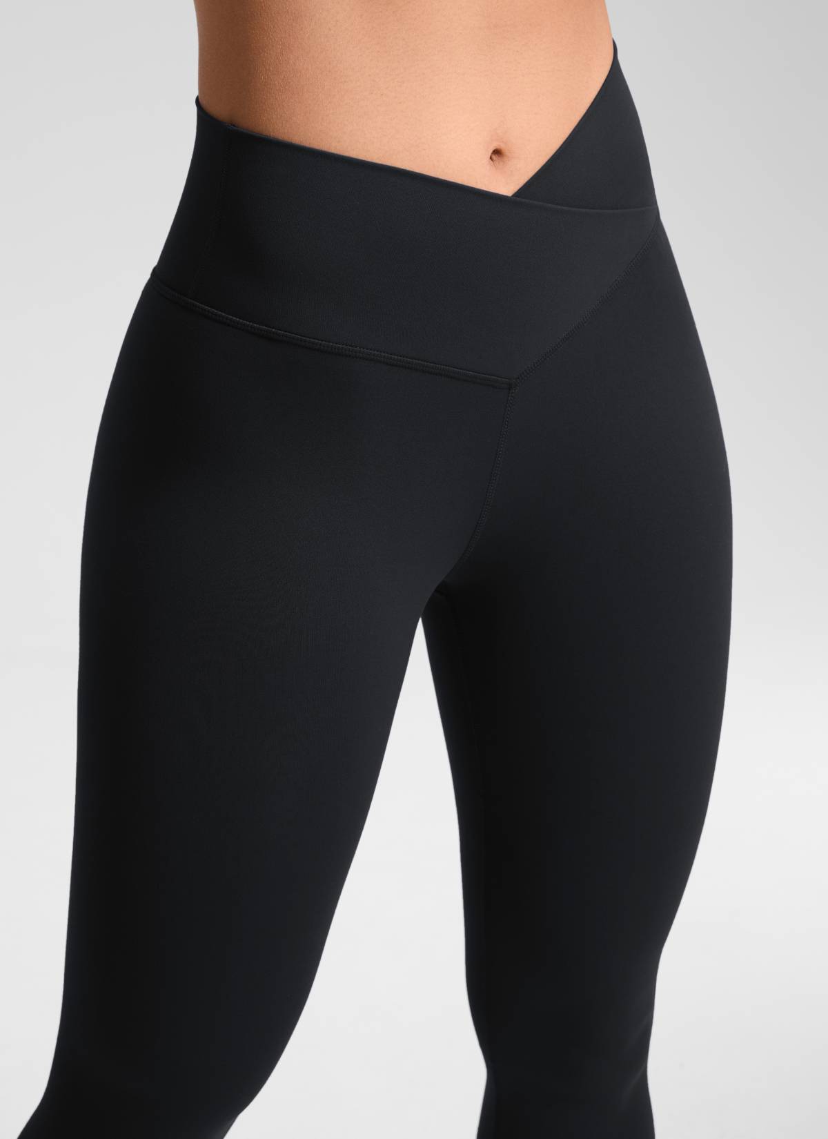 CRZ YOGA Dames High Rise Butterluxe Yogalegging 64 cm V-kruistaille Zwart