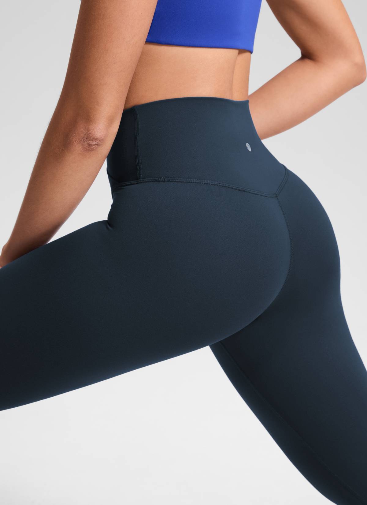 CRZ YOGA Dames High Rise Butterluxe Yoga Legging 64 cm V-vormige Kruistaille True Navy