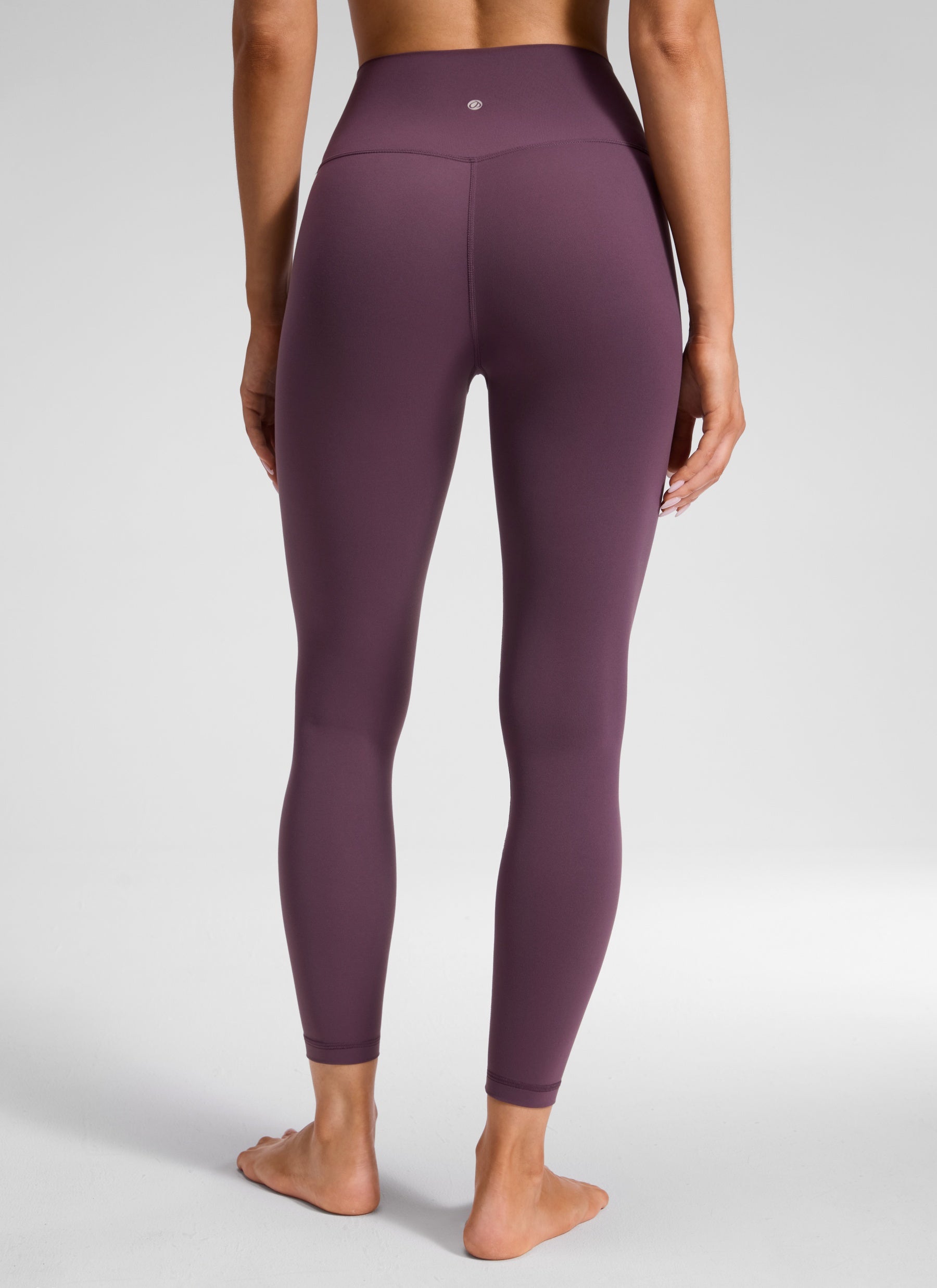 CRZ YOGA Legging de yoga Butterluxe taille haute pour femme 64 cm à taille croisée en V Violet chardon et raisin