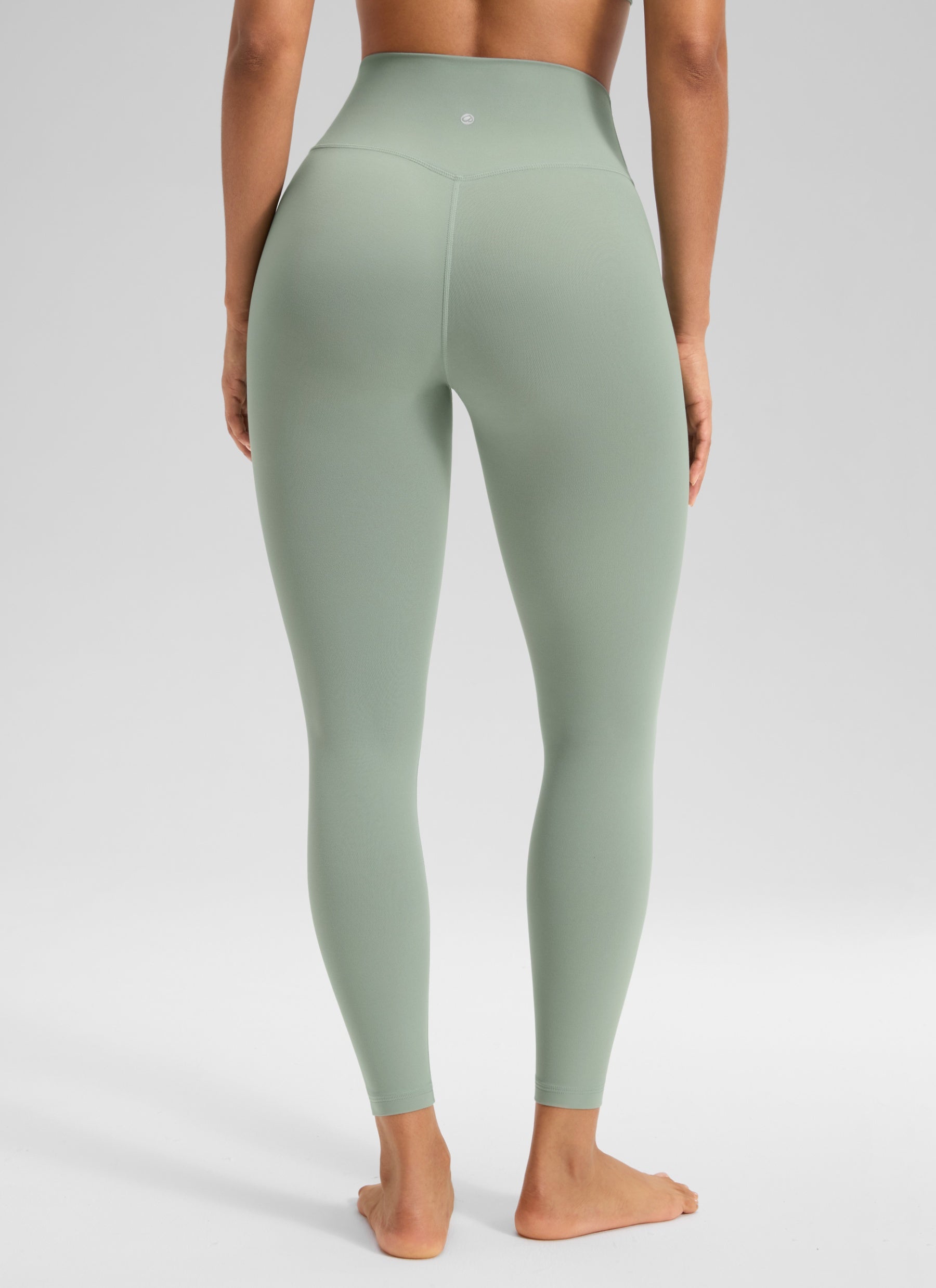 CRZ YOGA Legging de yoga Butterluxe taille haute pour femme 64 cm à taille croisée en V Vert palmier