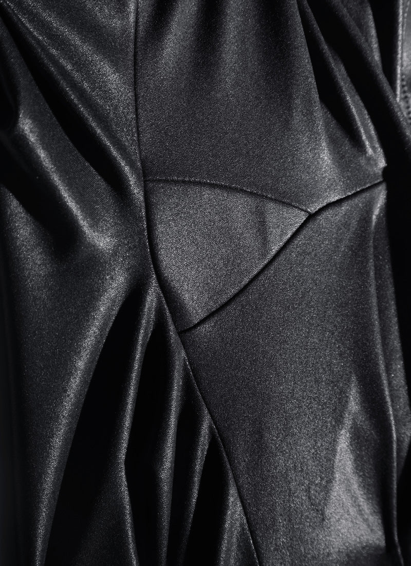 CRZ YOGA – damskie legginsy z matowej sztucznej skóry Butterluxe bez przedniego szwu, 26,5'' – czarne, klasyczny wygląd skóry