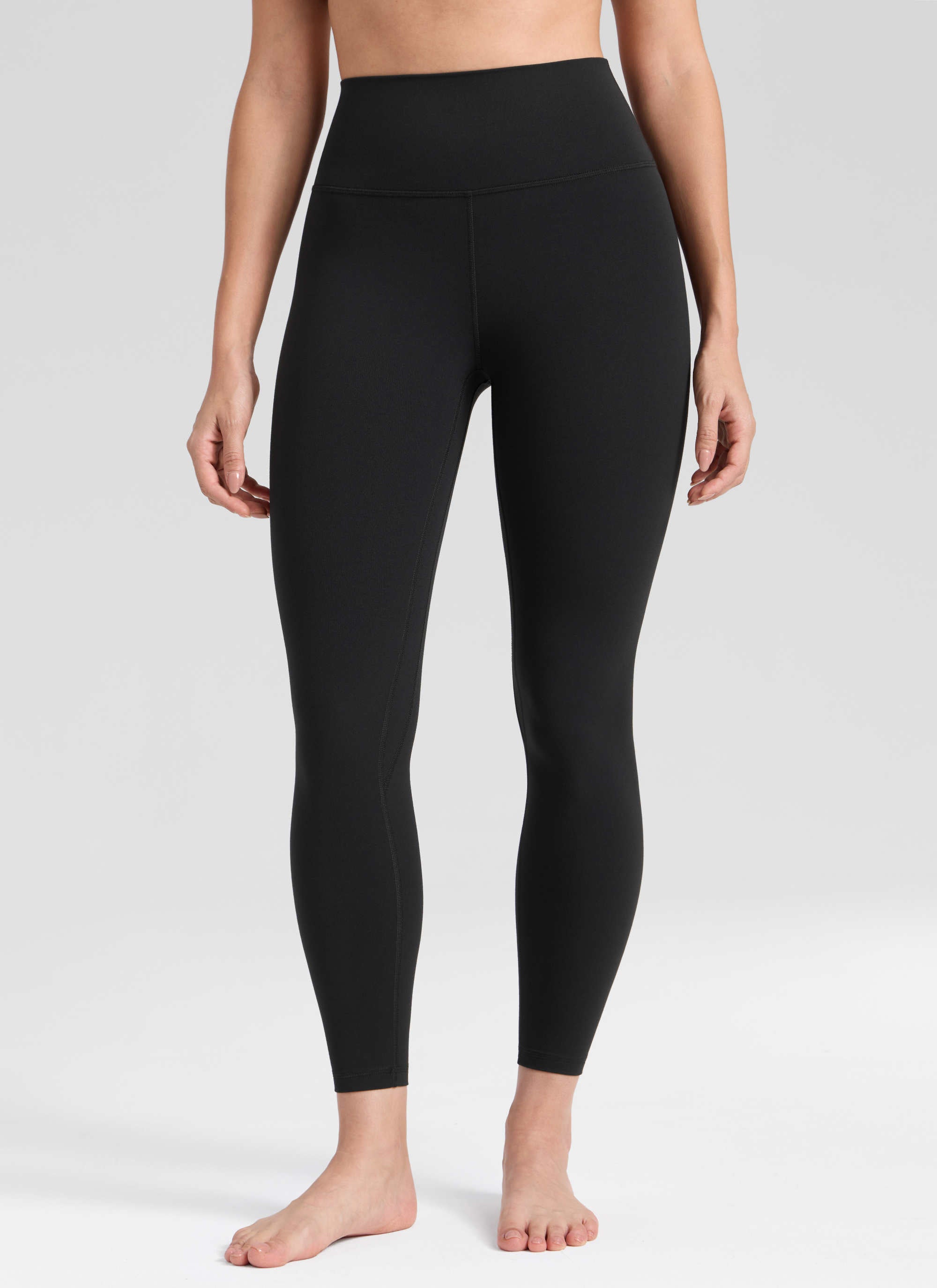 CRZ YOGA Träningsleggings med hög midja och Butterlift för dam, 64 cm, Black @model_info:Bruna