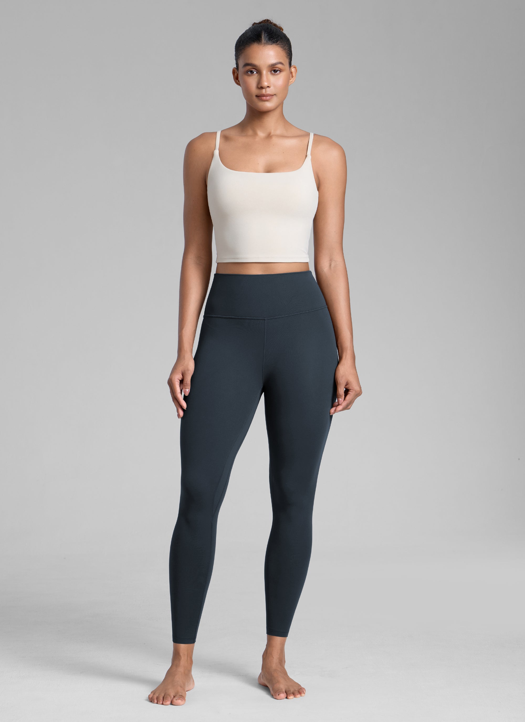CRZ YOGA Дамски спортен клин за йога с висока талия Butterlift 64 см True Navy