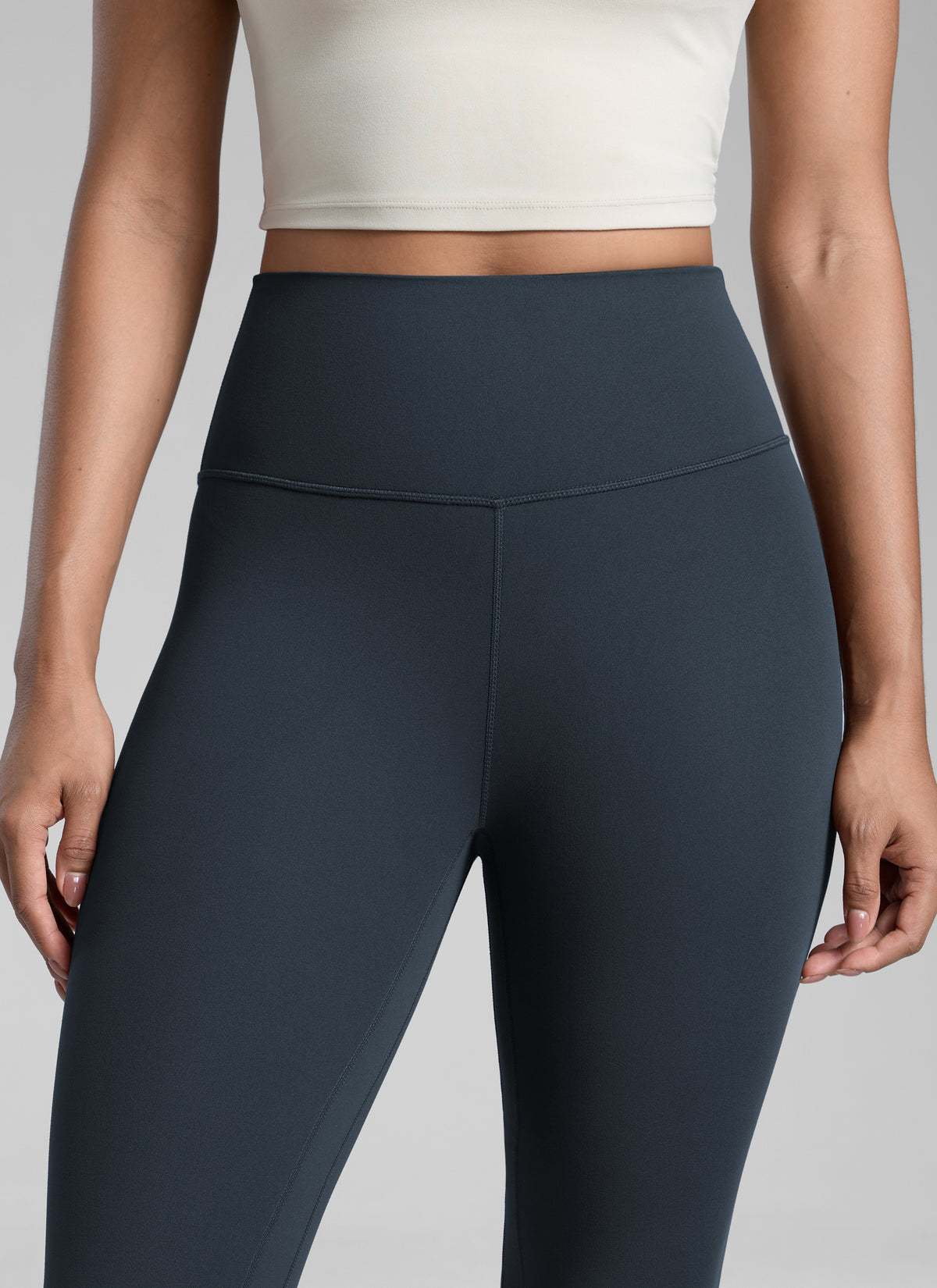 CRZ YOGA Träningsleggings med hög midja och Butterlift för dam, 64 cm, True Navy @model_info:Barbara