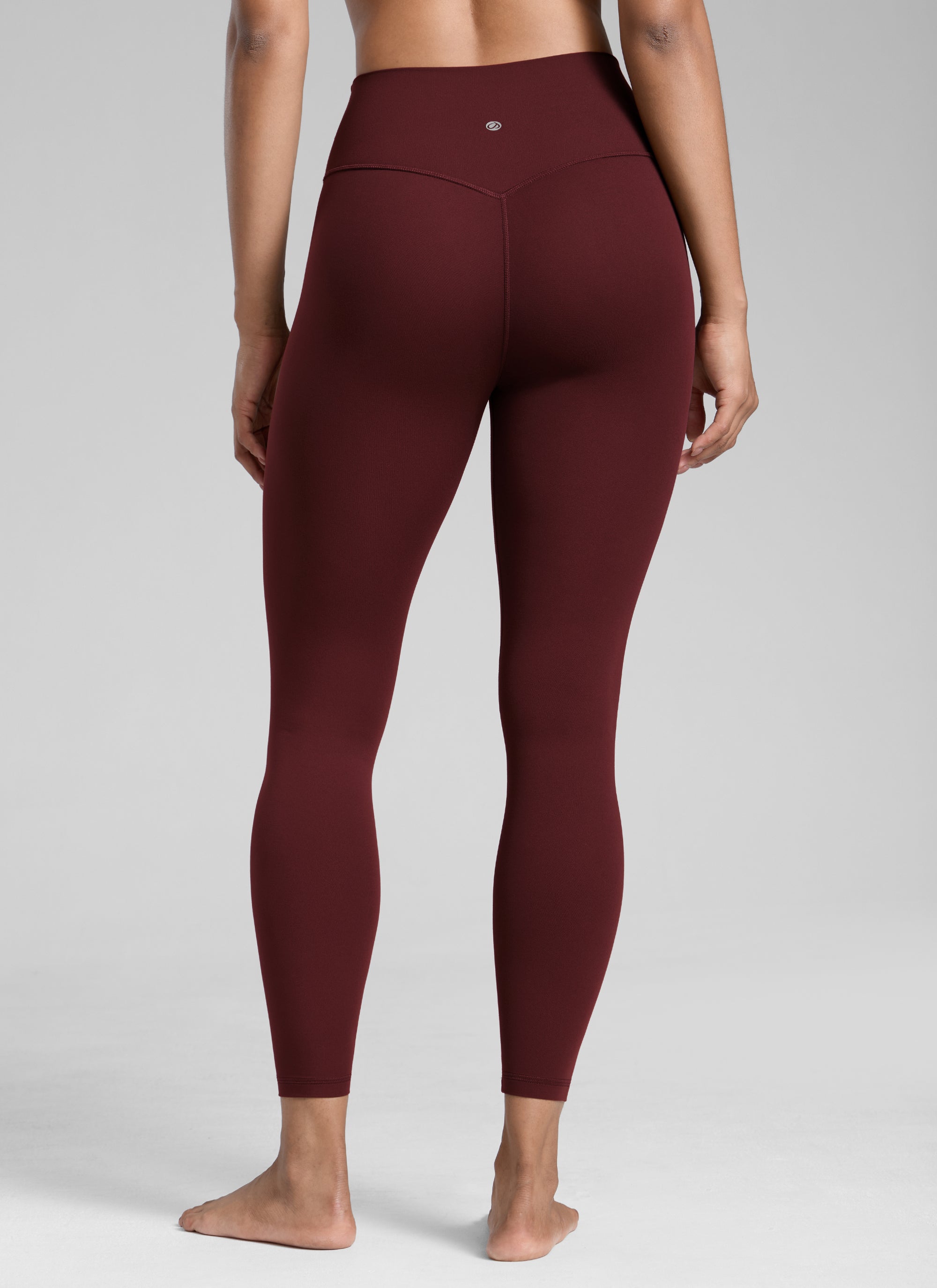 CRZ YOGA Дамски спортен клин за йога с висока талия Butterlift 64 см Red Merlot