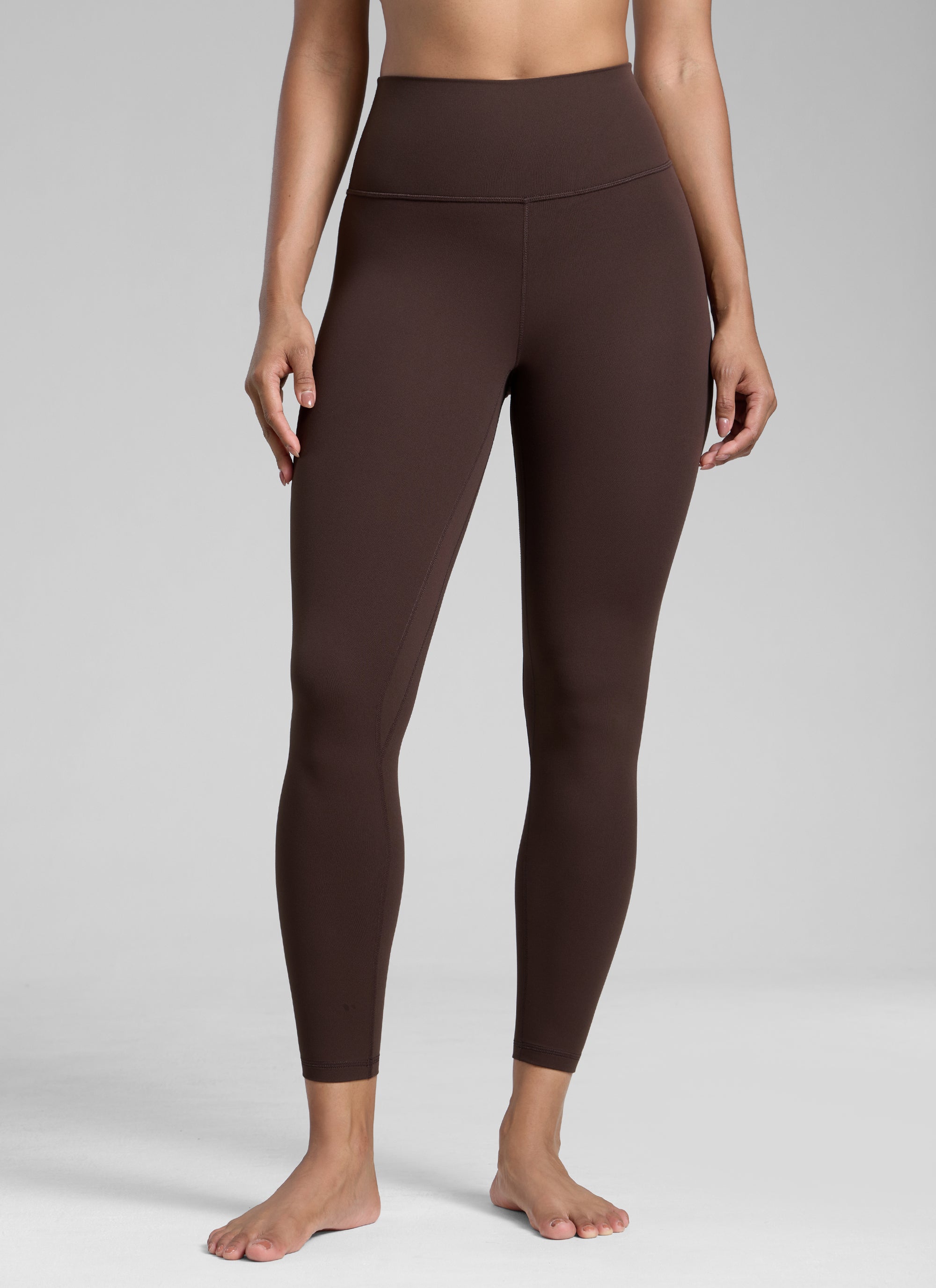 CRZ YOGA Träningsleggings med hög midja och Butterlift för dam, 64 cm, Hot Fudge Brown @model_info:Barbara