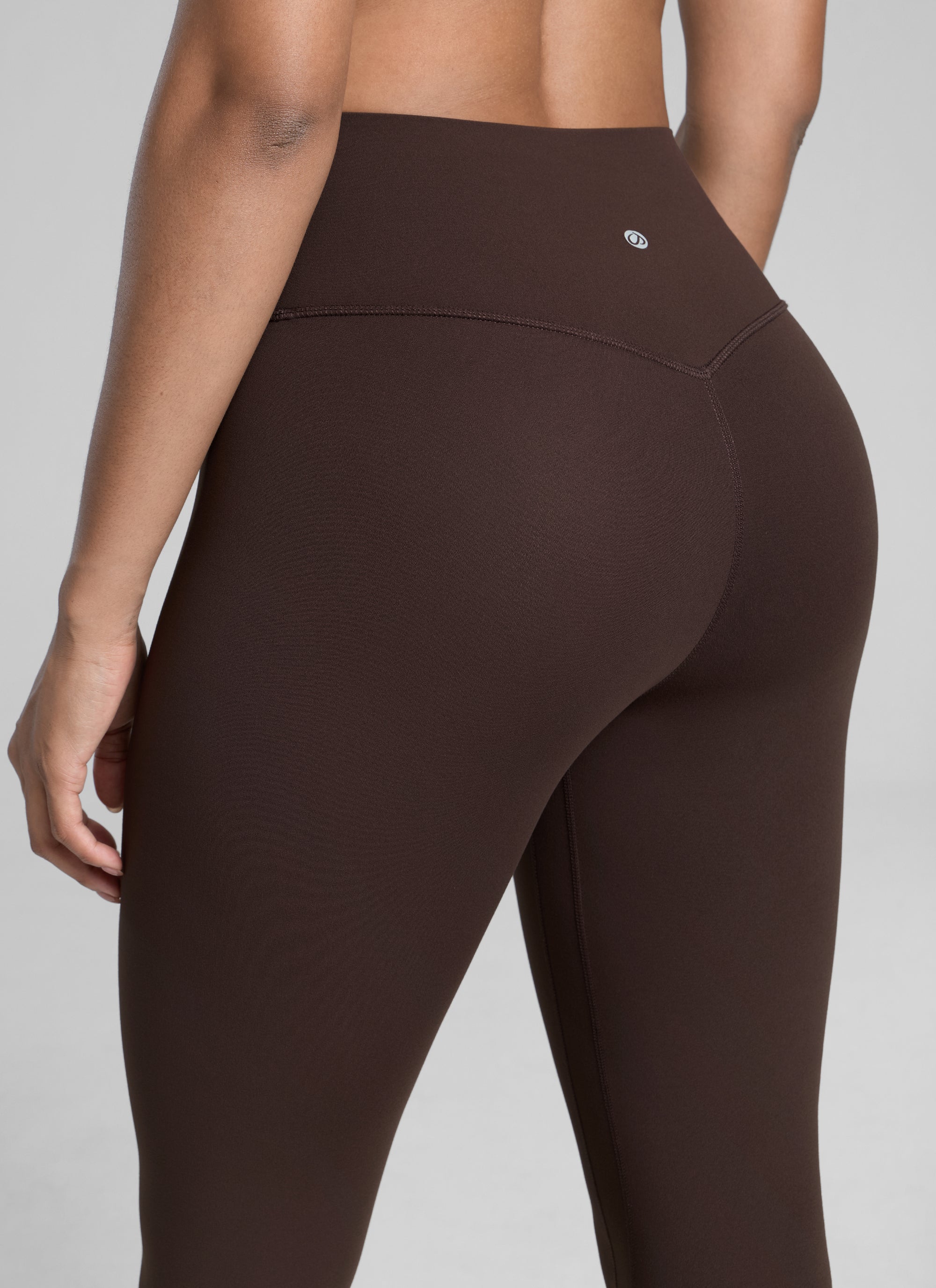 CRZ YOGA Дамски спортен клин за йога с висока талия Butterlift 64 см Hot Fudge Brown