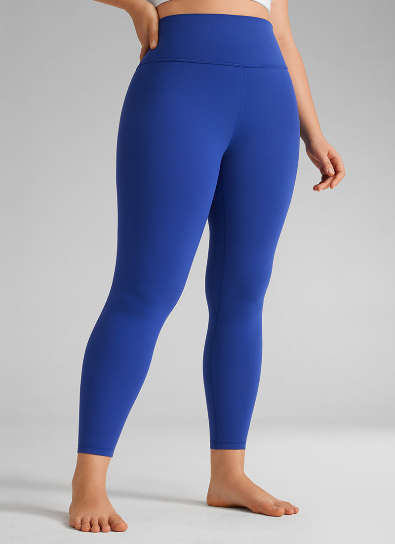 CRZ YOGA Дамски спортен клин за йога с висока талия Butterlift 64 см Waves Blue