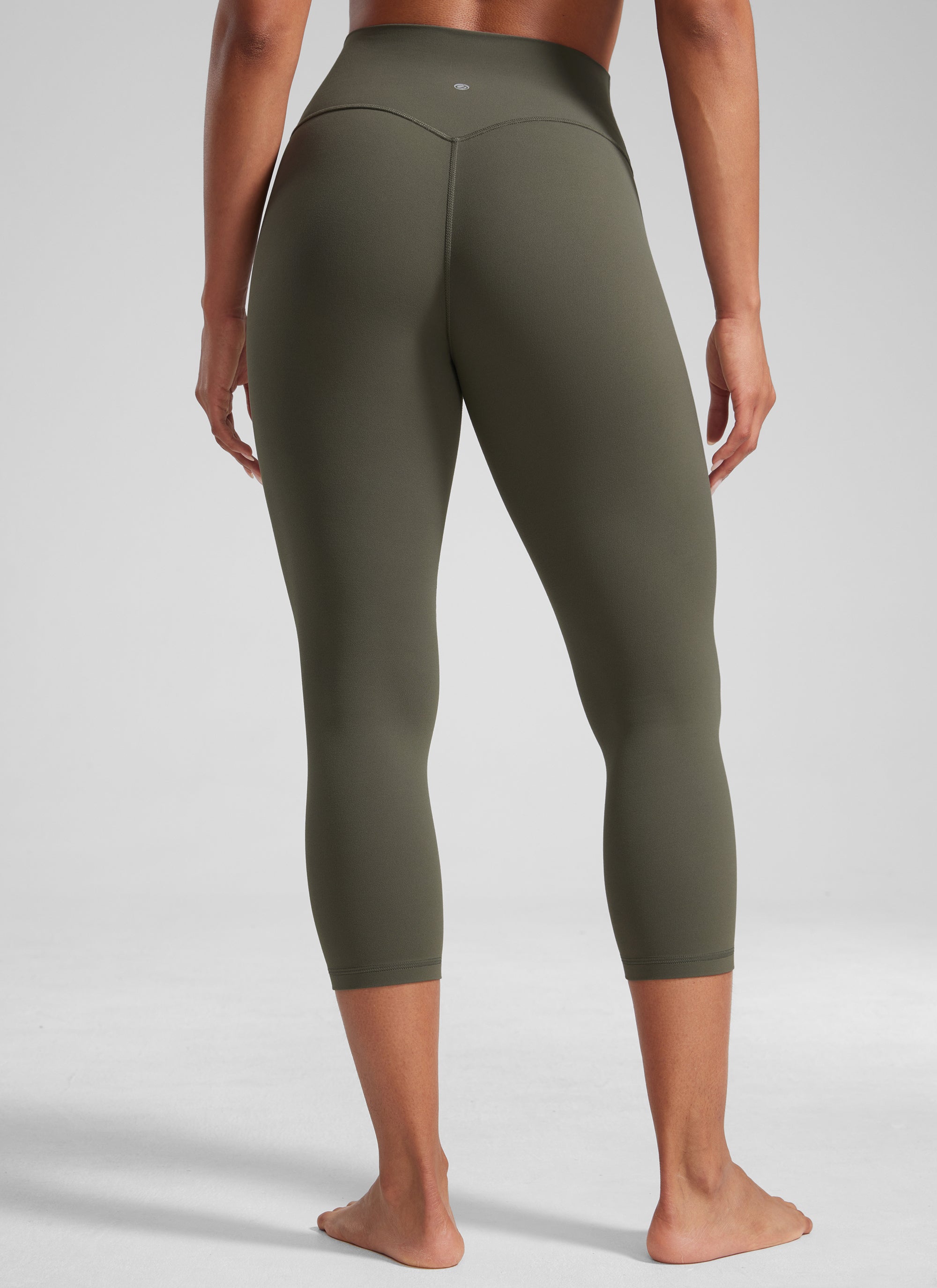 CRZ YOGA Leggings Capri da Allenamento da Donna a Vita Alta 53 cm