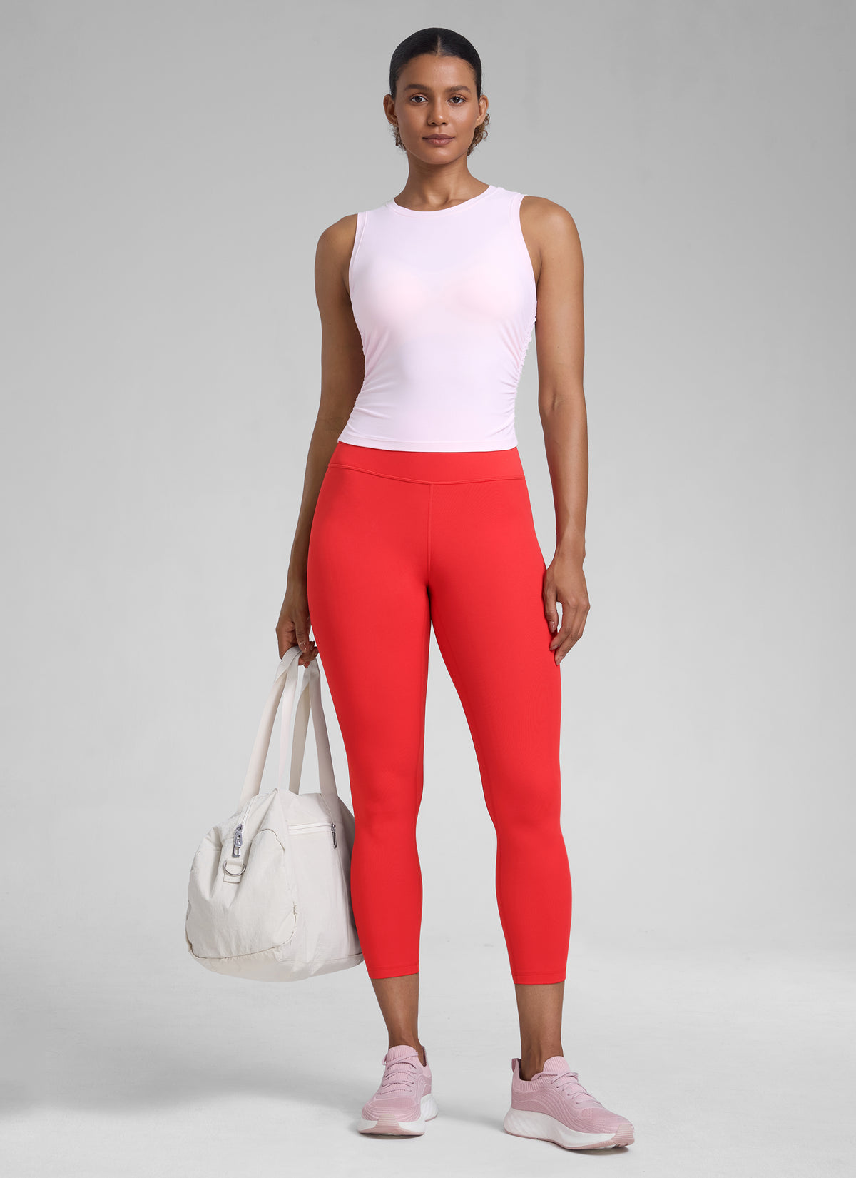 CRZ YOGA Dame Capris Treningsleggings med høy midje 23