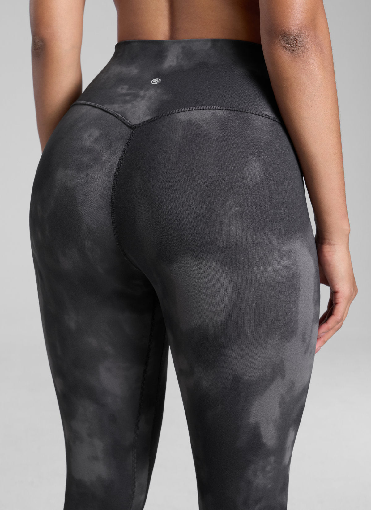 CRZ YOGA Leggings Butterlift da allenamento da donna a vita alta Butterlift , 28'' grigi con motivi floreali tie-dye