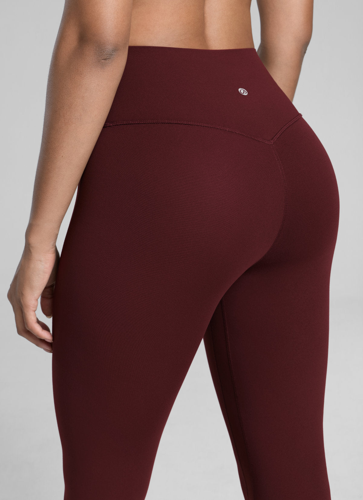 CRZ YOGA Träningsleggings med hög midja och Butterlift för damer 71 cm Red Merlot @model_info:Barbara