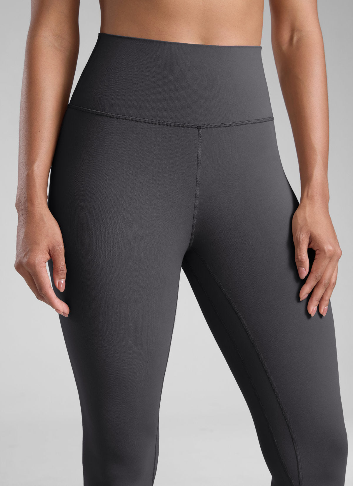 CRZ YOGA Leggings da yoga da donna a vita alta Butterlift per allenamento 71 cm, grigio misterioso @model_info:Barbara