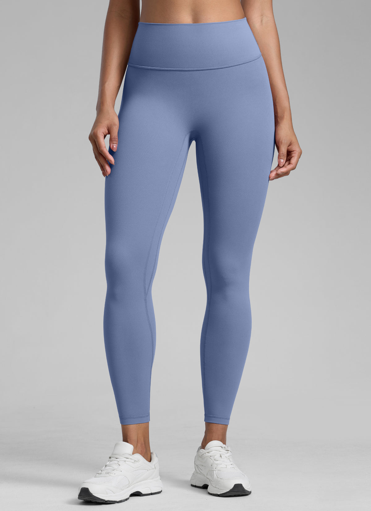 CRZ YOGA Naisten Butterlift-korkeavyötäröiset scrunch butt -treenitrikoot ilman etusaumaa Oasis Blue @model_info:B
