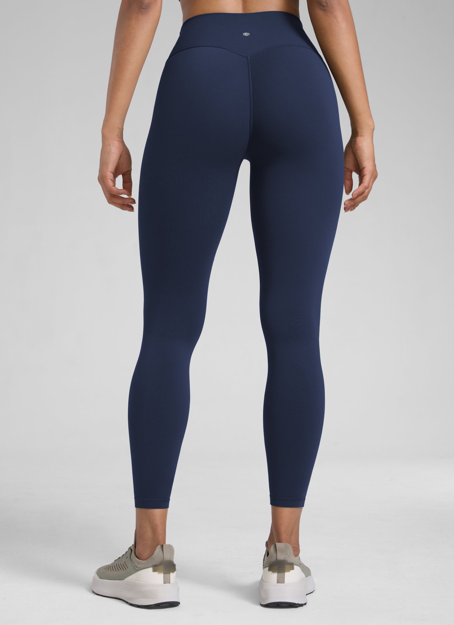 CRZ YOGA Дамски клин с висока талия Butterlift Scrunch Butt Legging без преден шев Club Blue
