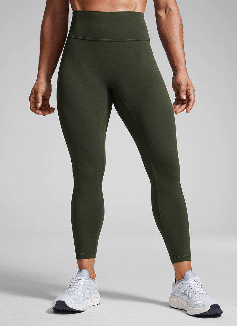 CRZ YOGA Dam Butterlift High Rise Scrunch Butt Legging Utan Främre Söm Olive Green @model_info:Cintia