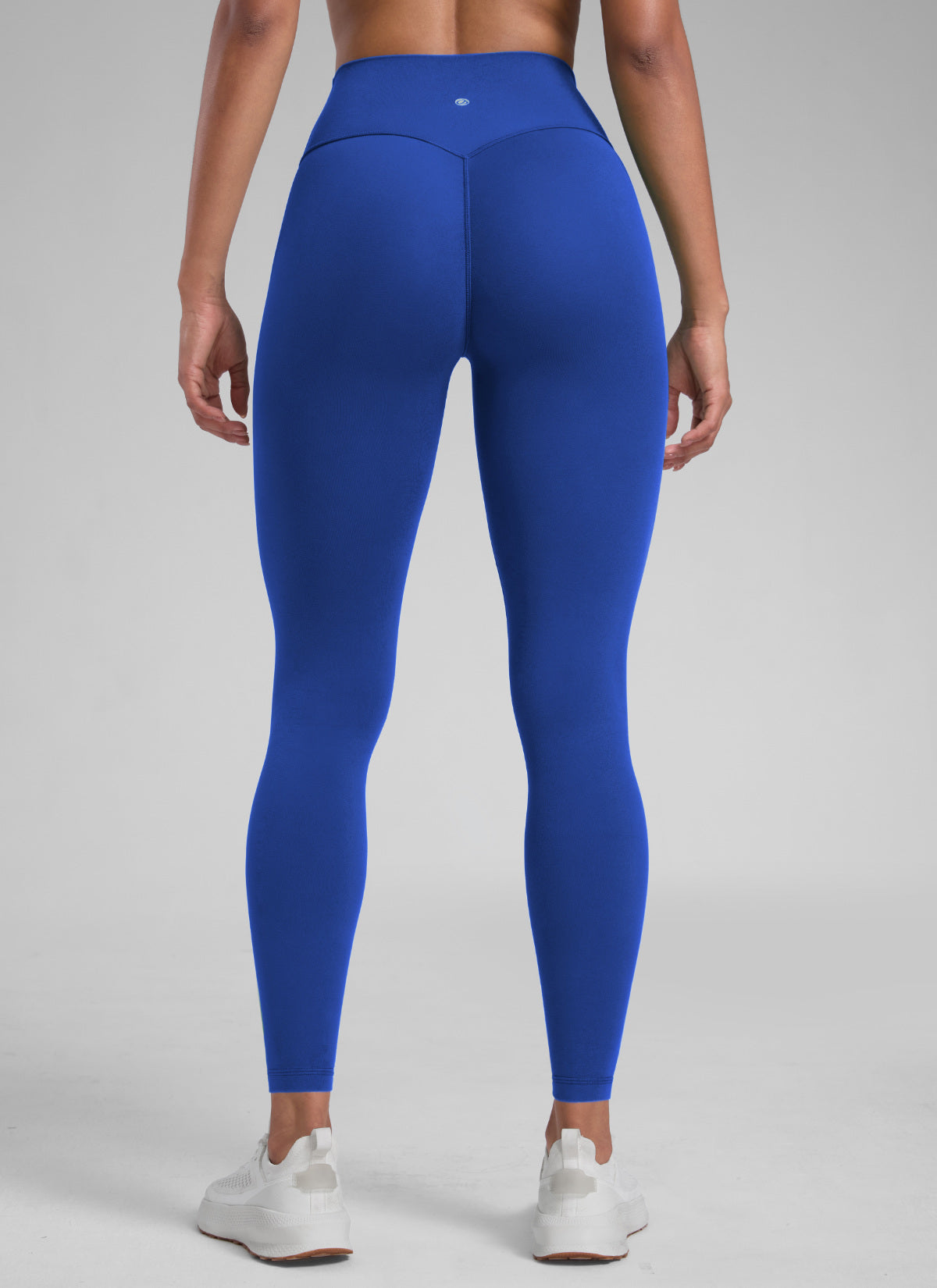 CRZ YOGA Дамски тренировъчен клин Secretsculpt™ без преден шев 71 см Waves Blue