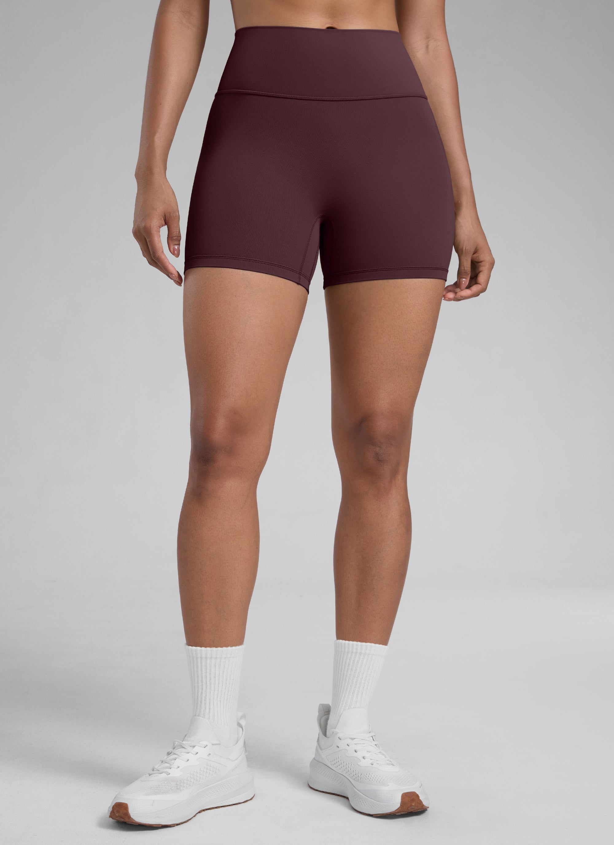 CRZ YOGA Dames Butterlift Scrunch Butt Atletische Workout Biker Shorts Ripe Plum