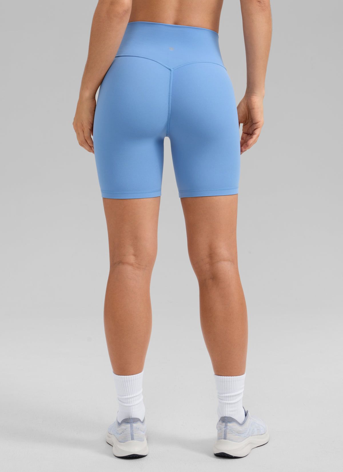CRZ YOGA Butterlift dam Biker-shorts 6'' med scrunch-effekt utan söm fram Party Blue @model_info:A