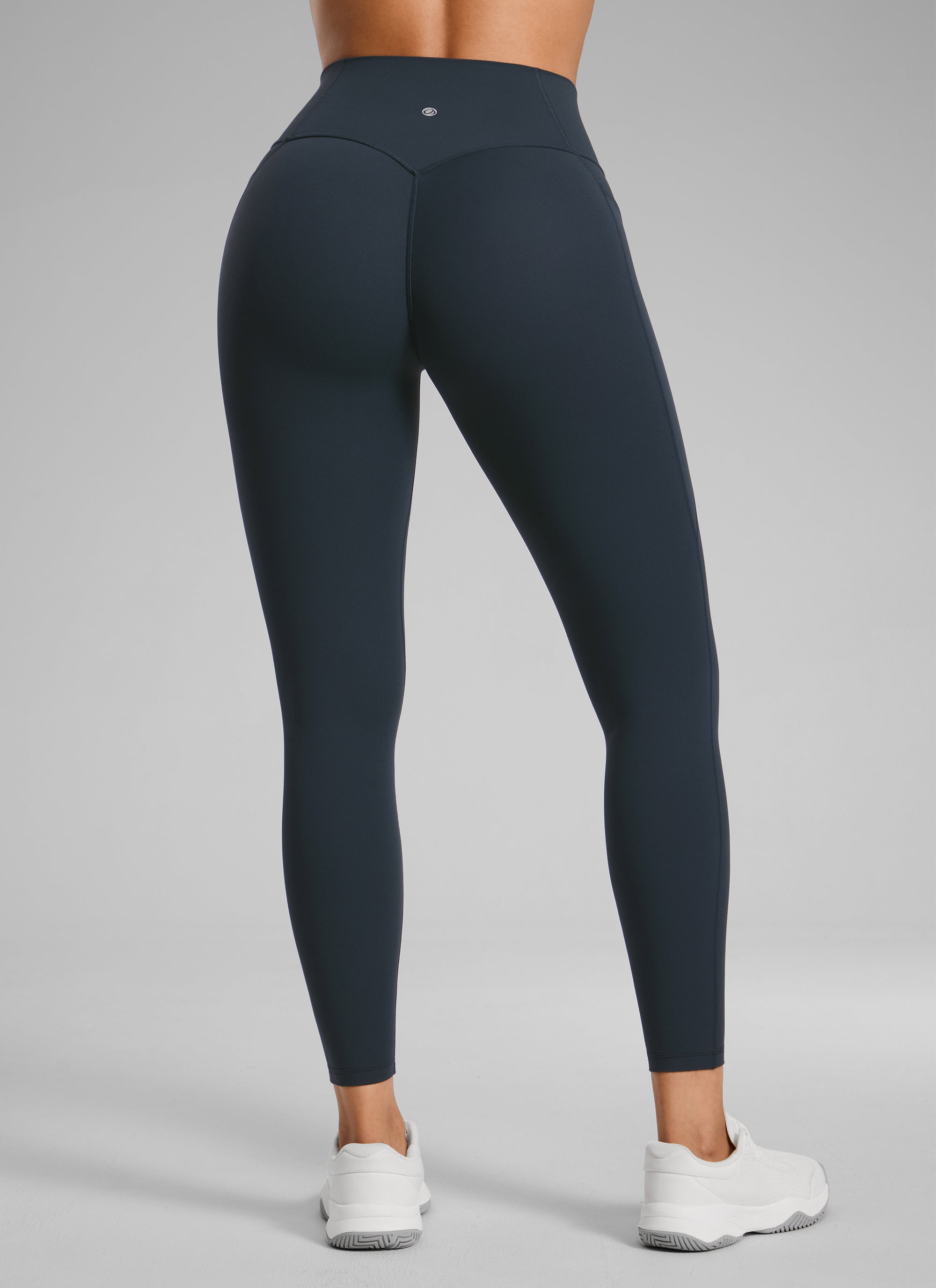 CRZ YOGA Дамски клин с висока талия Butterlift, без преден шев и с джобове True Navy