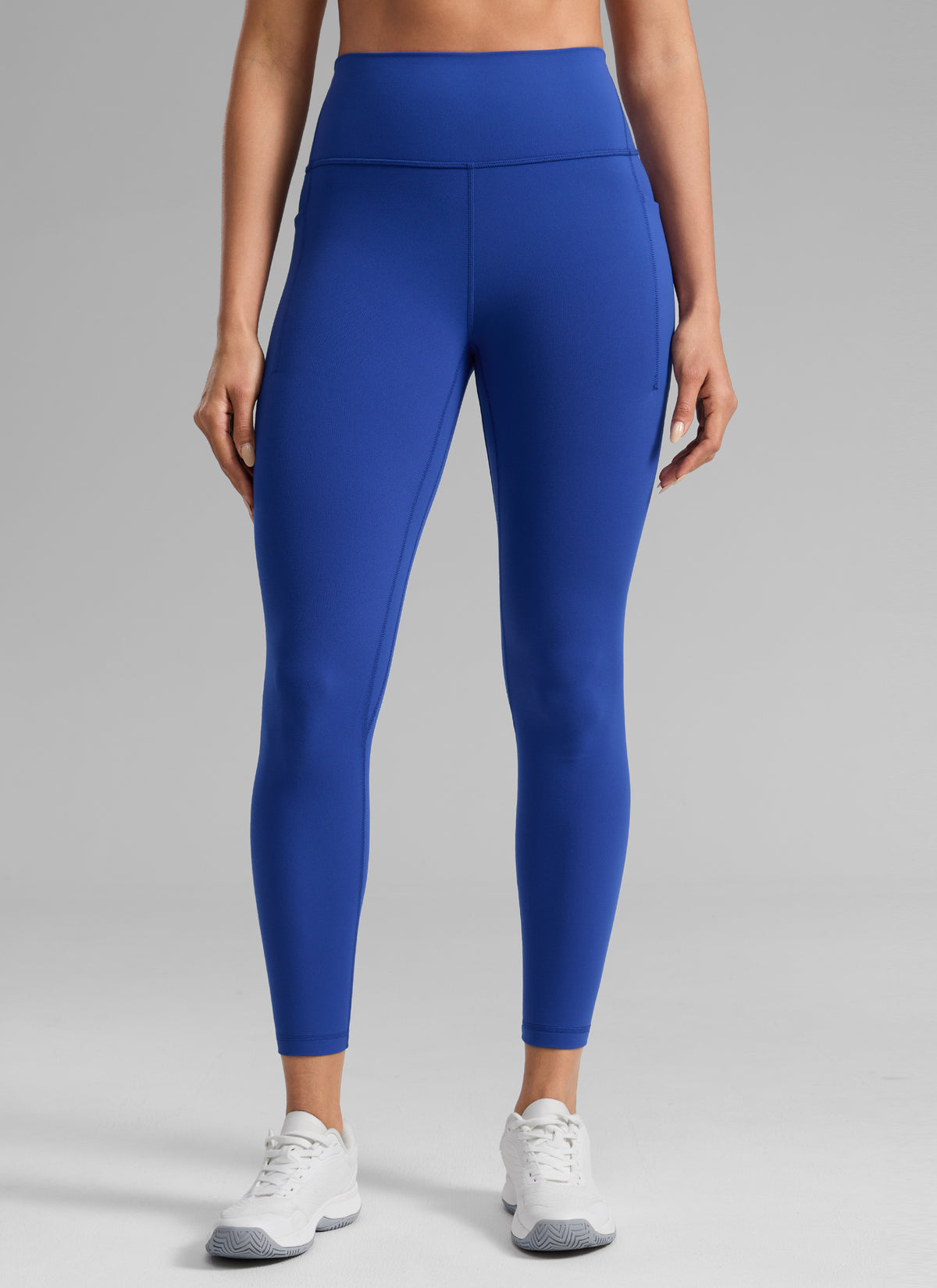 CRZ YOGA Naisten Butterlift-treenileggingsit korkealla vyötäröllä ja taskuilla 64 cm Waves Blue @model_info:Dany