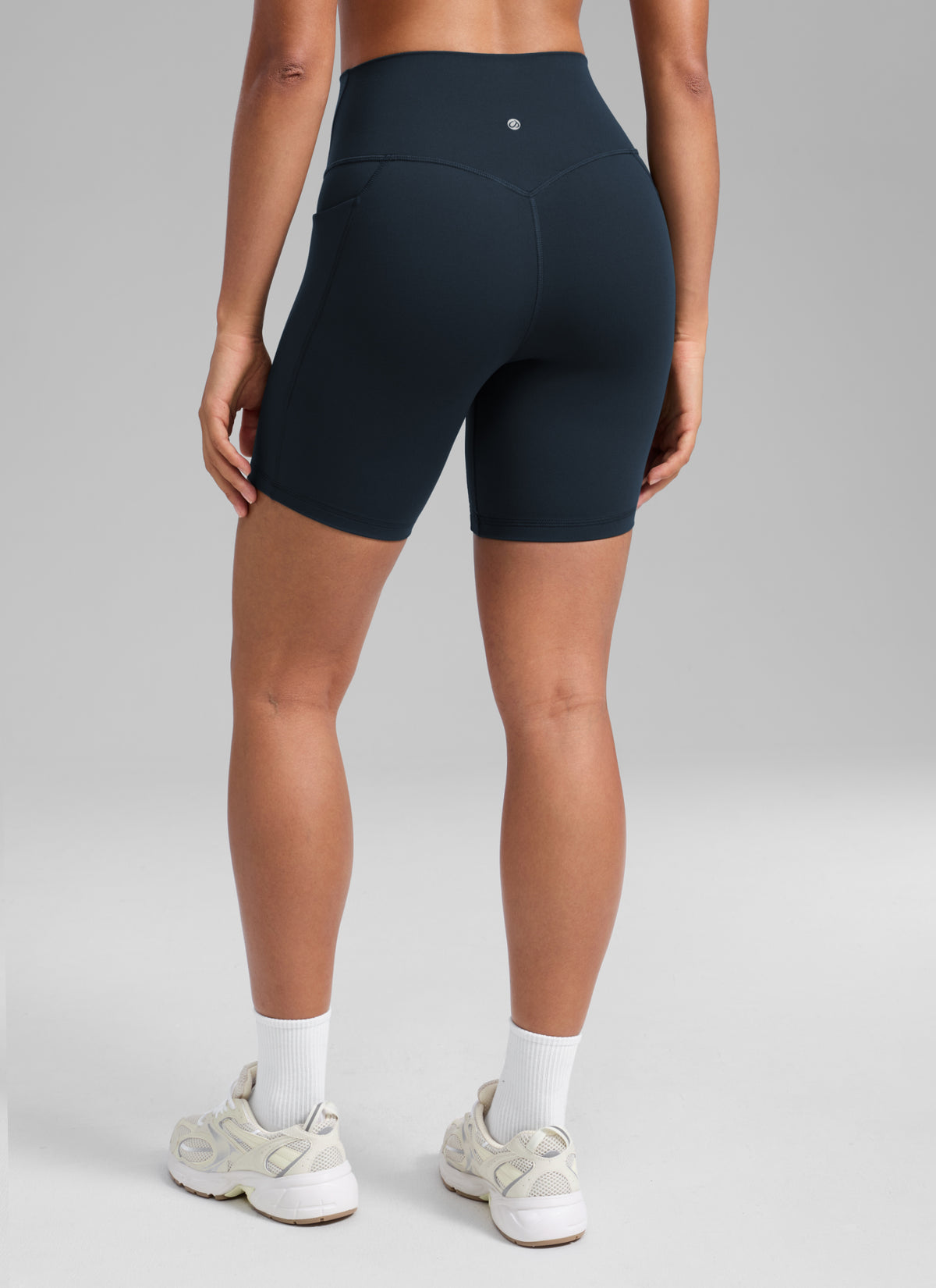 CRZ YOGA Naisten Butterlift Workout Pocket -pyöräilyshortsit, korkea vyötärö, koko 6