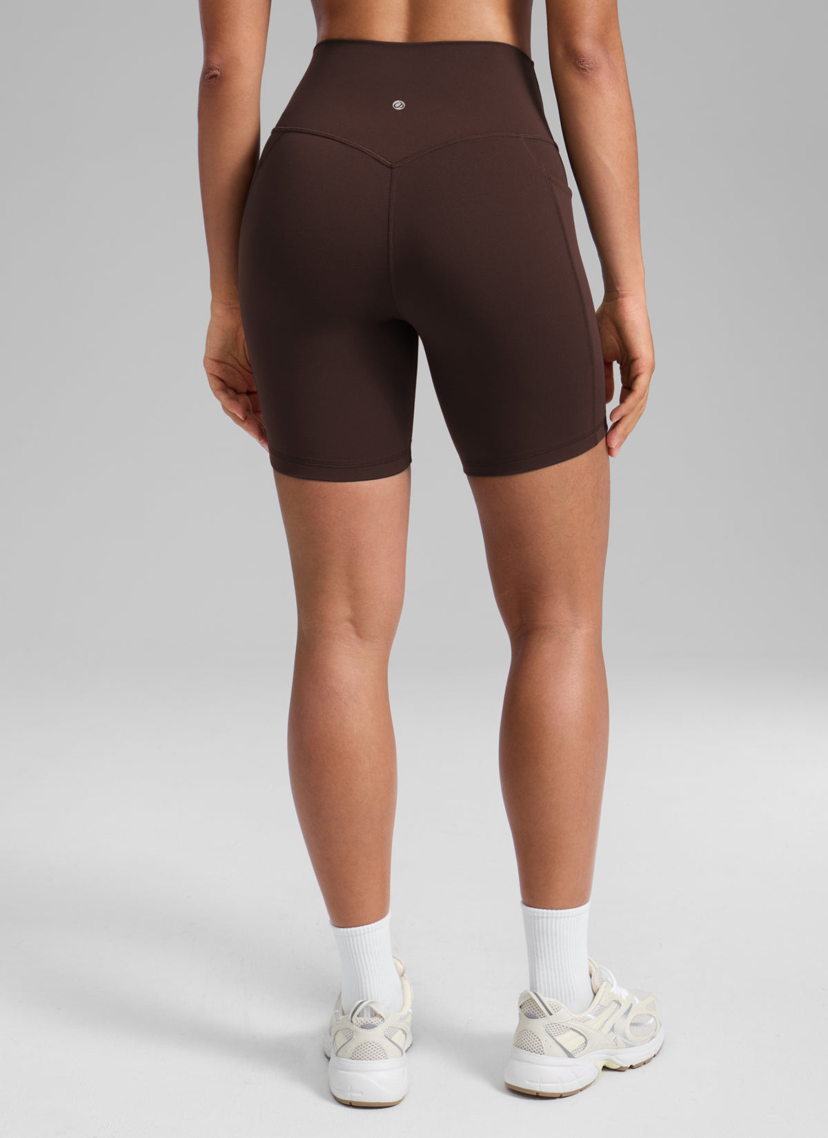 CRZ YOGA Pantaloncini da biker sportivi a vita alta da donna Butterlift con tasca 15 cm