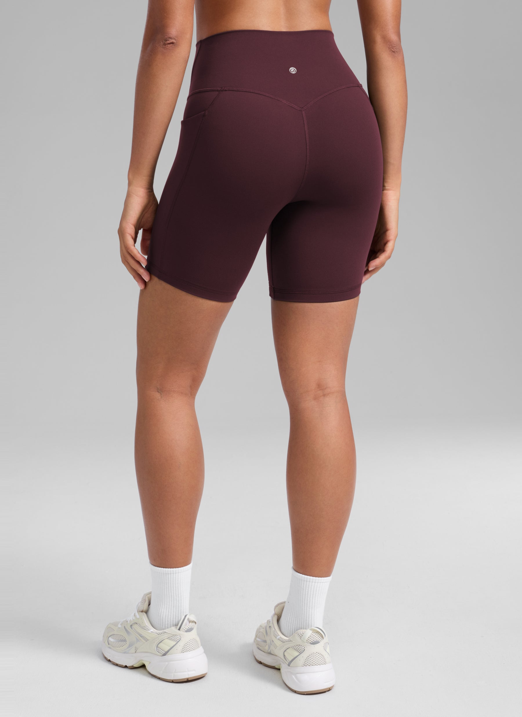 CRZ YOGA Naisten Butterlift Workout Pocket -pyöräilyshortsit, korkea vyötärö, koko 6
