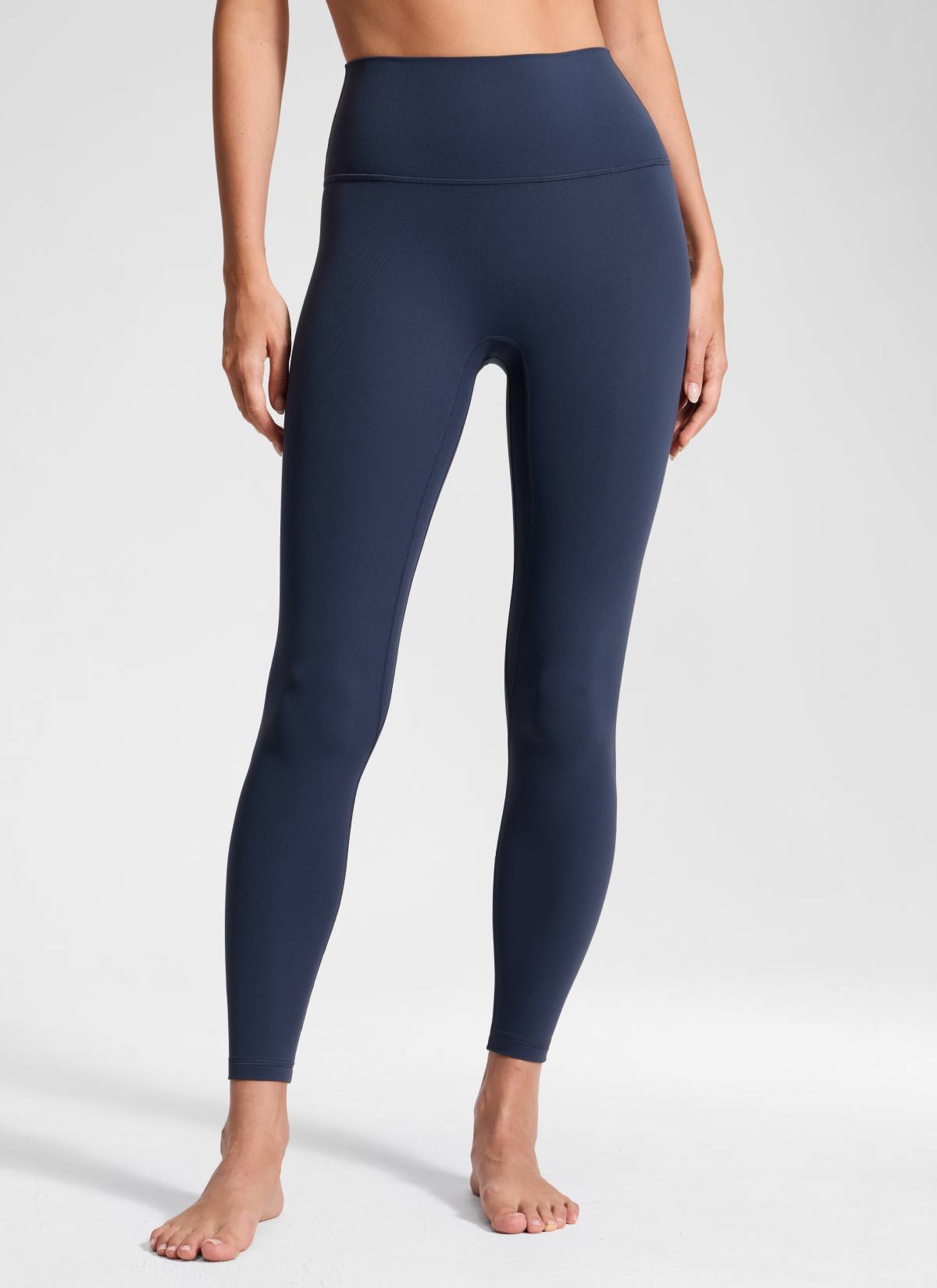 Dámske legíny na jogu CRZ YOGA Butterluxe s vysokým pásom a bez predného švu 64 cm Club Blue