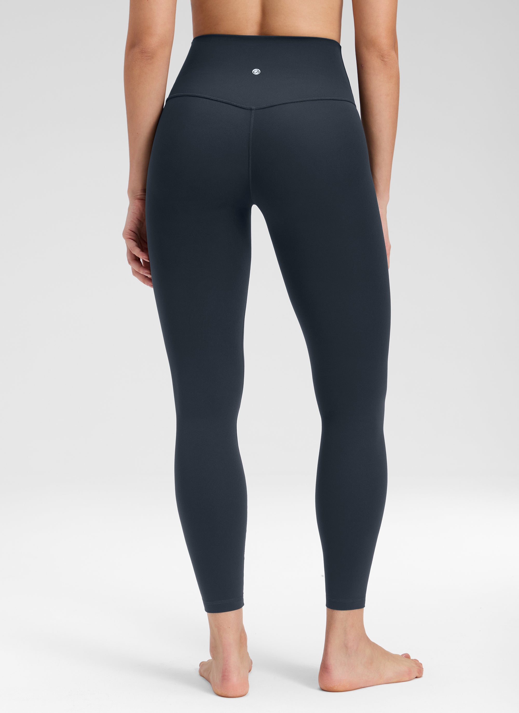 CRZ YOGA Women's Butterluxe Yoga High Rise No Front Seam Legging 25'' True Navy @model_info:Bruna