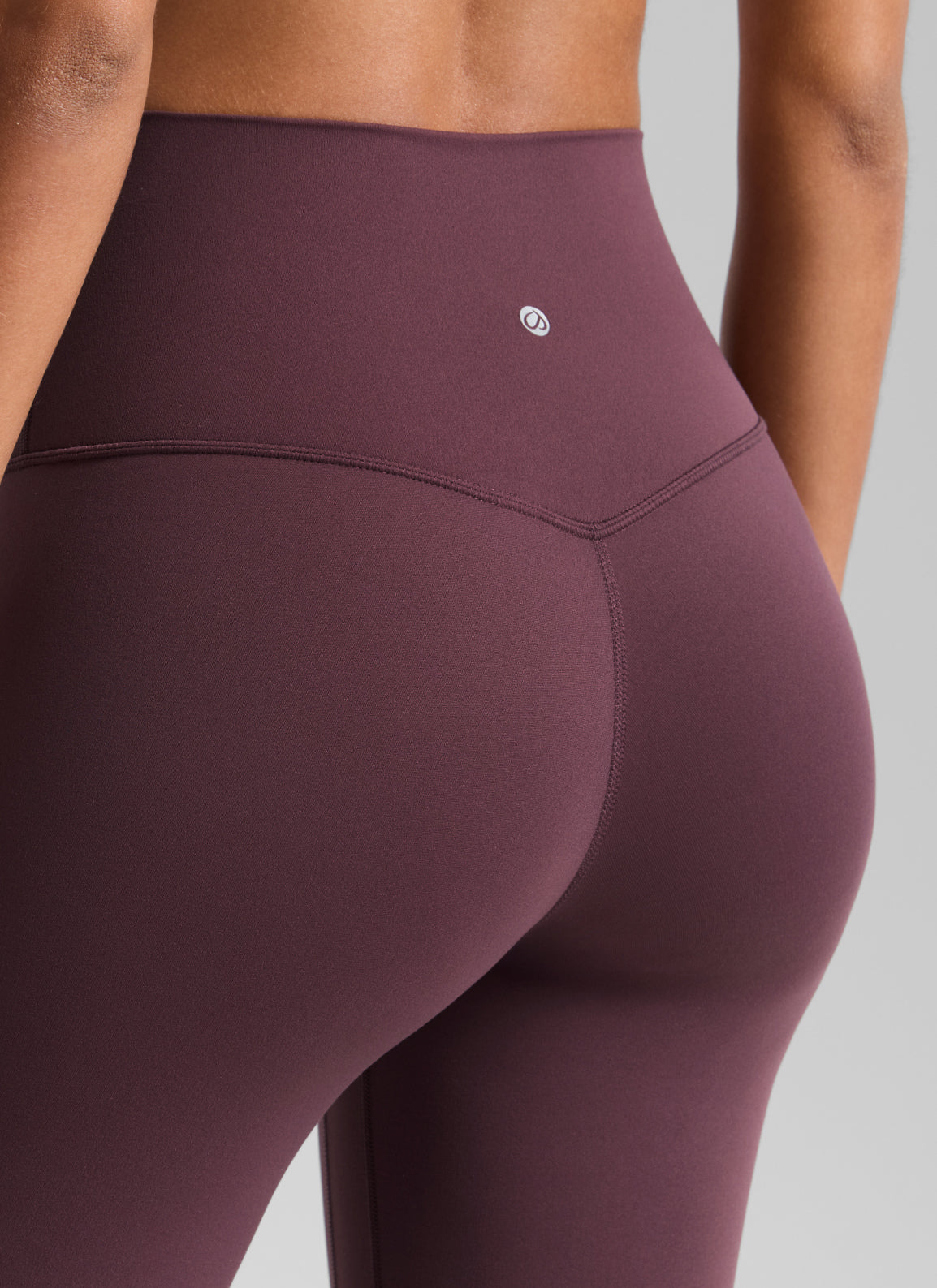 CRZ YOGA Naisten Butterluxe-joogahousut, korkea vyötärö, ilman etusaumaa, 25'', Plumbrown